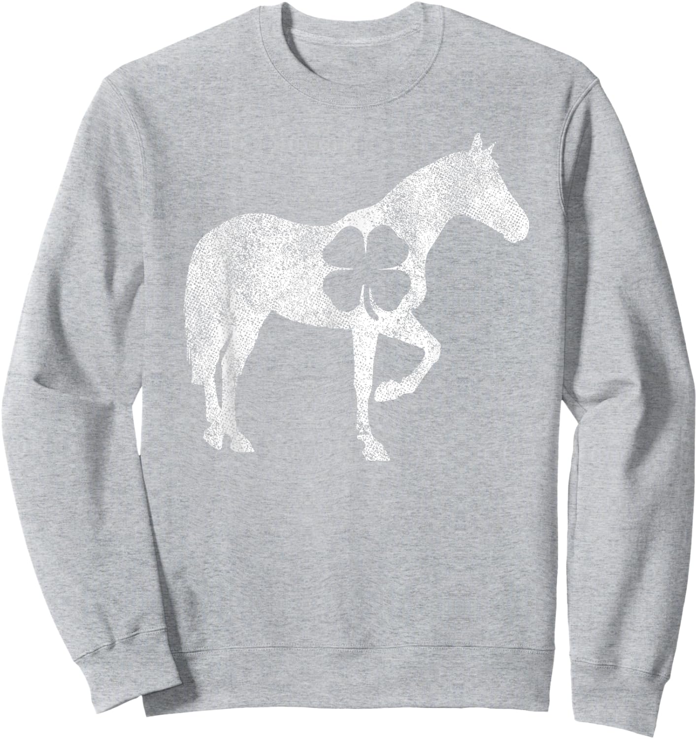 Horse Irish Shamrock Saint Paddy's ST. PATRICK'S DAY Girl Sweatshirt - Sweatshirt | Ash
