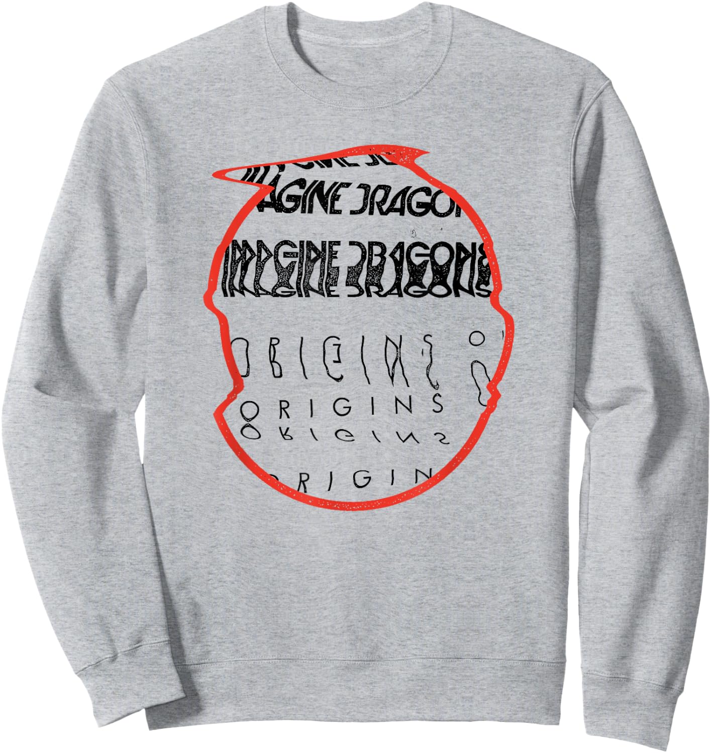 Imagine Dragons Origins Red Circle Sweatshirt - Sweatshirt | Ash