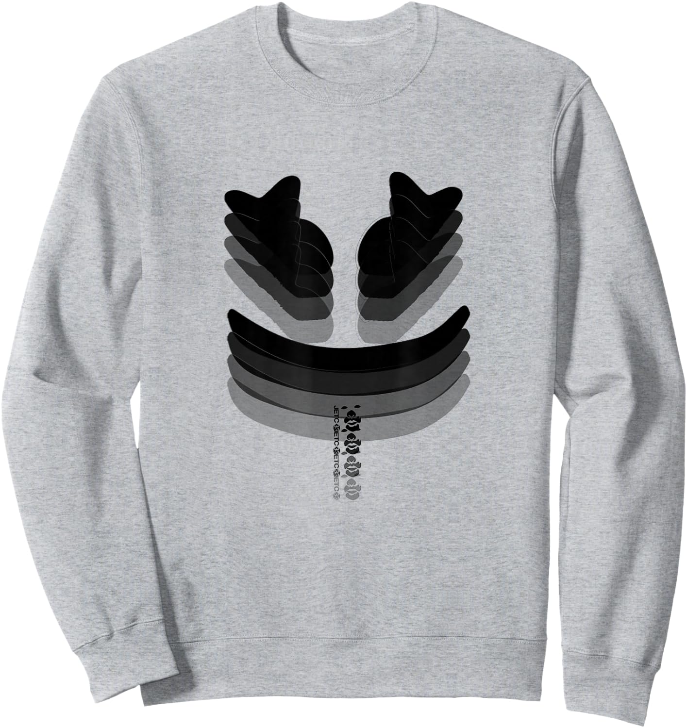 Funny Marshmallow Face Sweatshirt - Sweatshirt | Ash