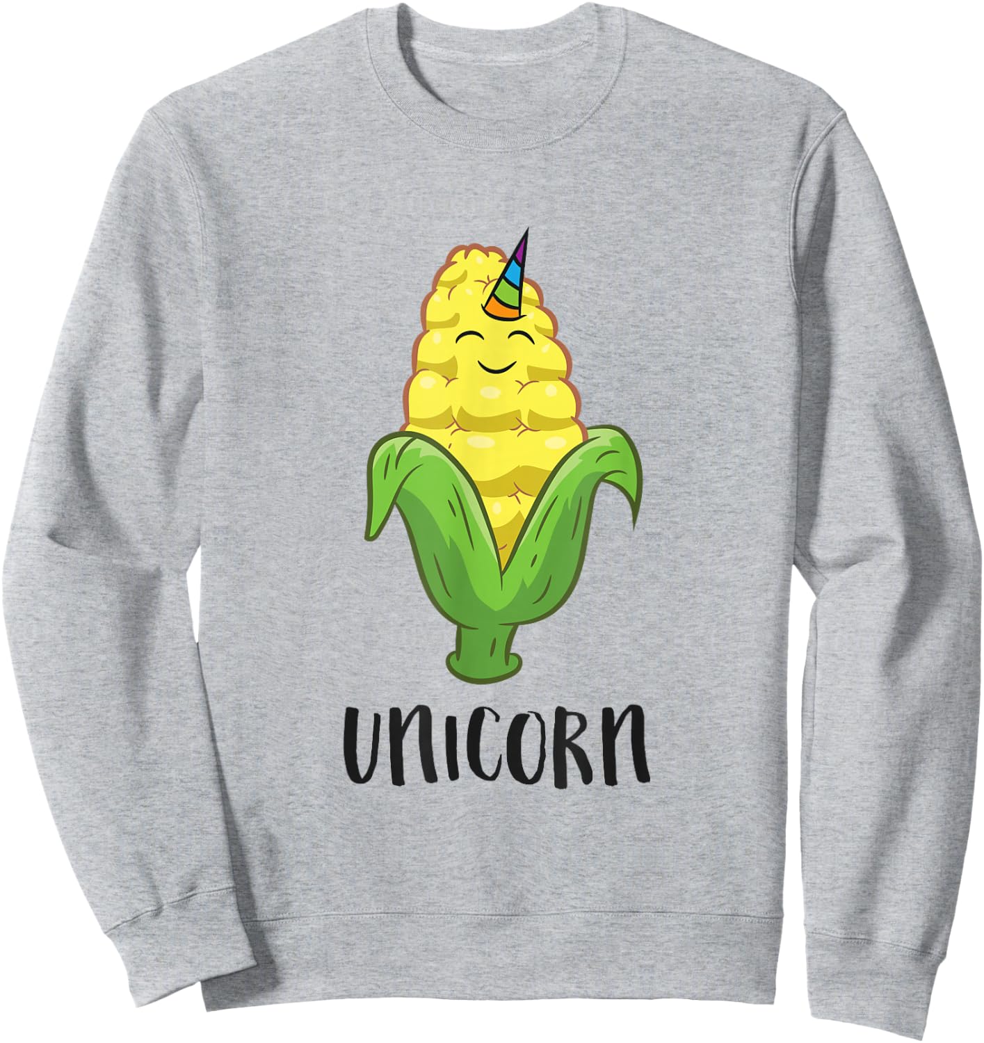 Funny Uni Corn Unicorn Corn Lovers Corn Farmer Sweatshirt - Sweatshirt | Ash
