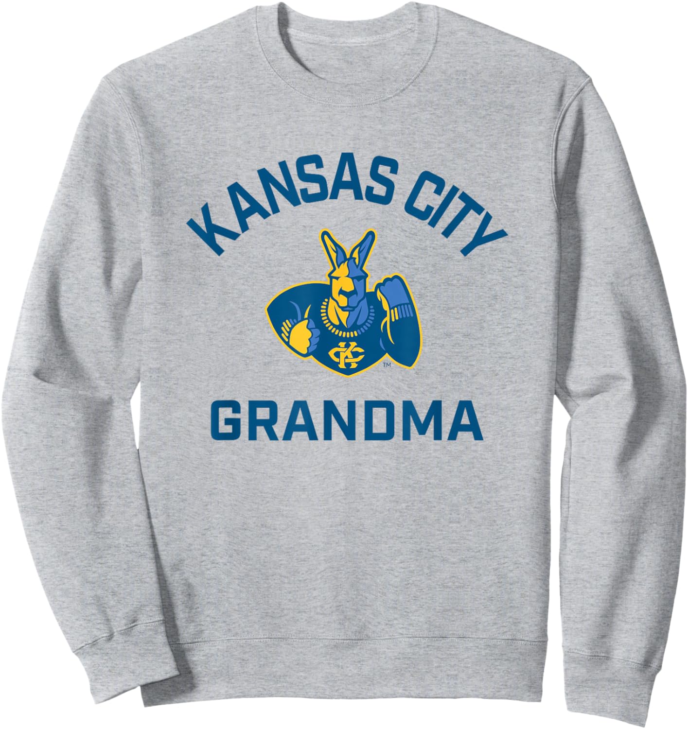 University of Missouri Kansas City UMKC Arched Grandma Sweatshirt - Sweatshirt | Ash