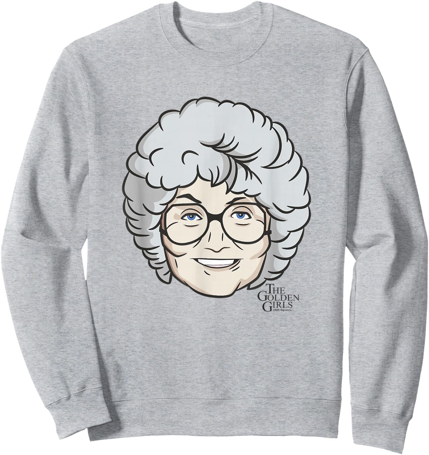 The Golden Girls Iconic Sophia Animated Big Face Portrait Sweatshirt - Sweatshirt | Ash