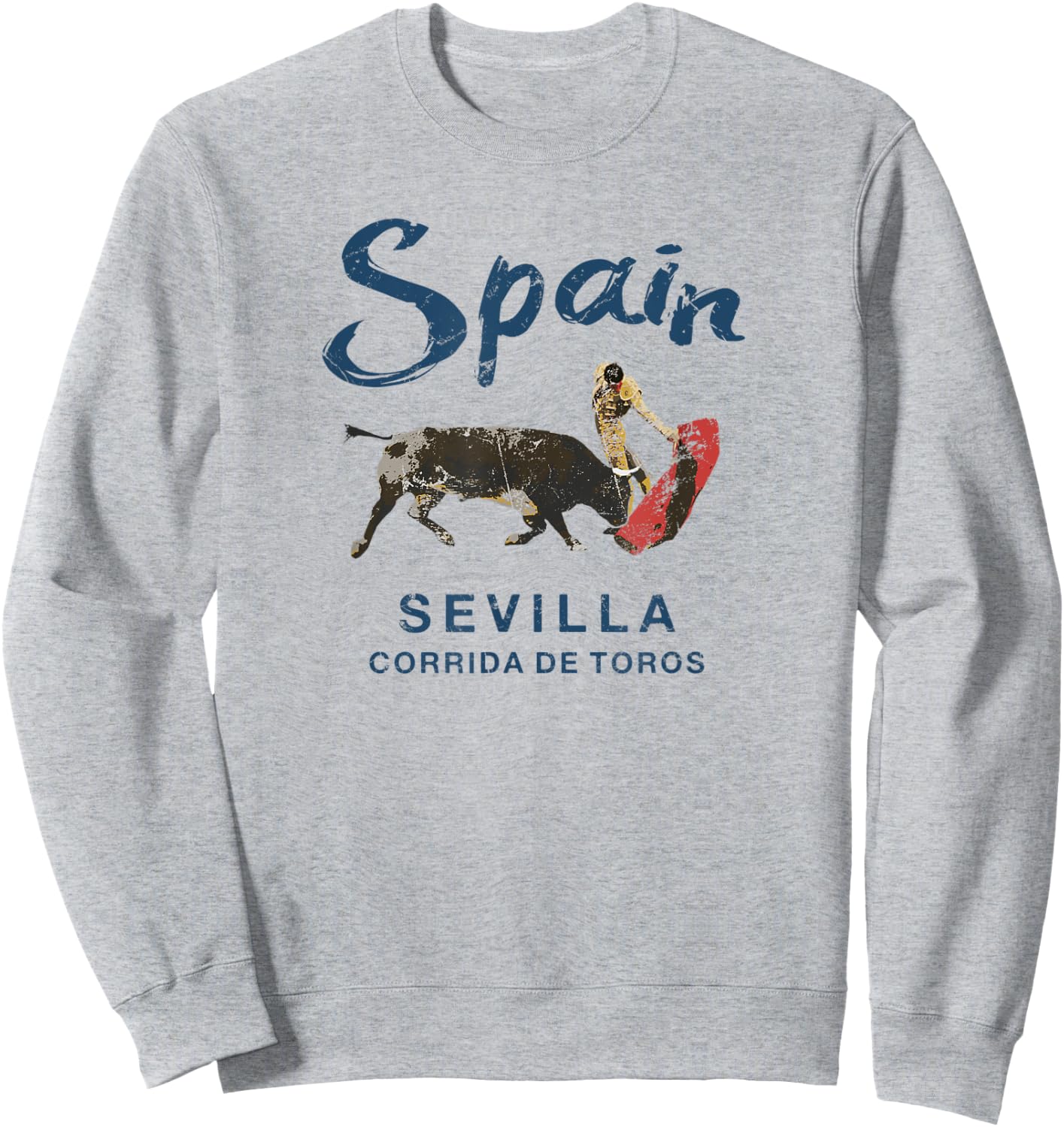 Seville Spain Bullfighting Vintage Sweatshirt - Sweatshirt | Ash
