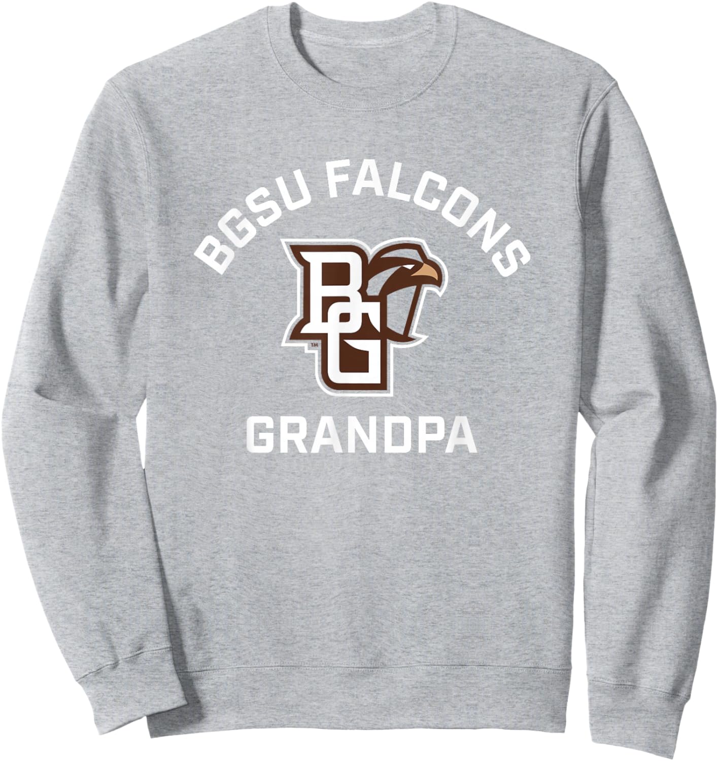 Bowling Green BGSU Falcons Arched Grandpa Sweatshirt - Sweatshirt | Ash