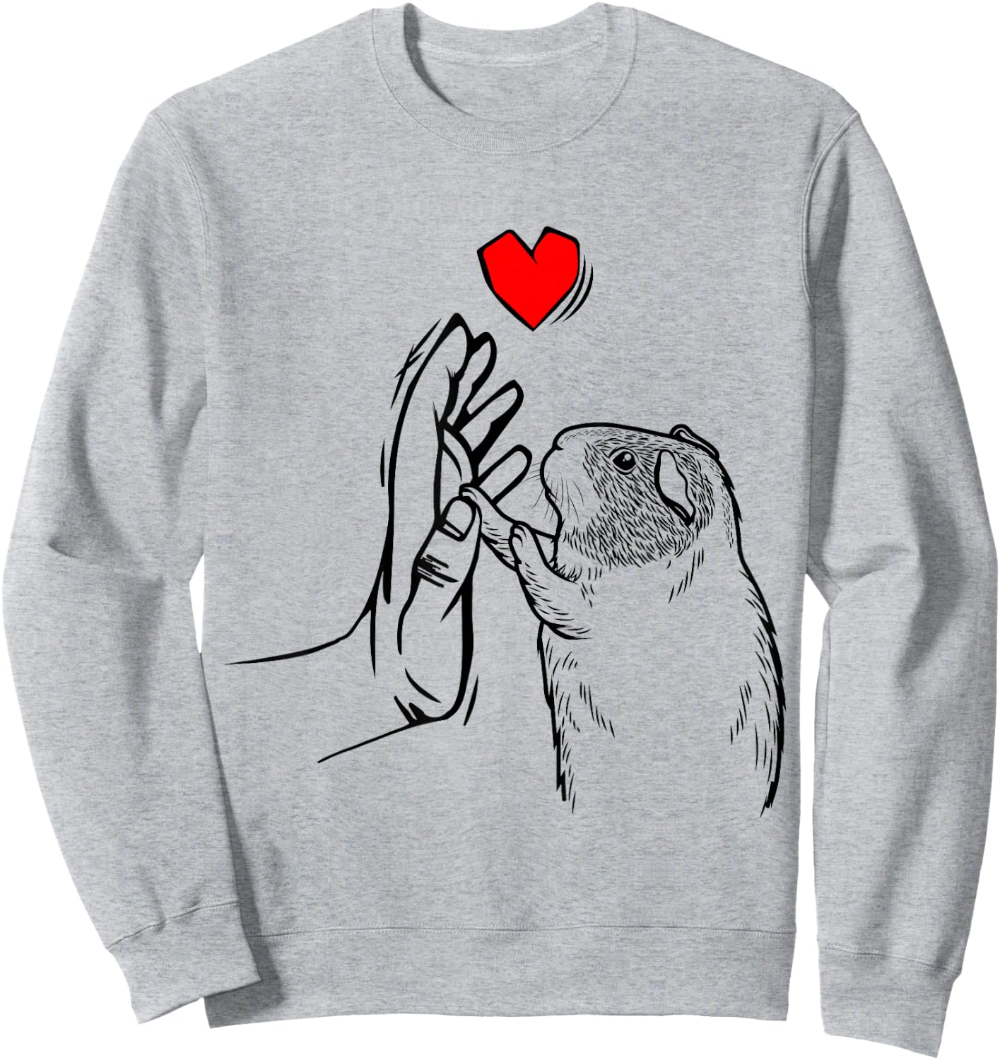 Hamster Love Gold Hamster Dwarf Hamster Girls Women Sweatshirt - Sweatshirt | Ash