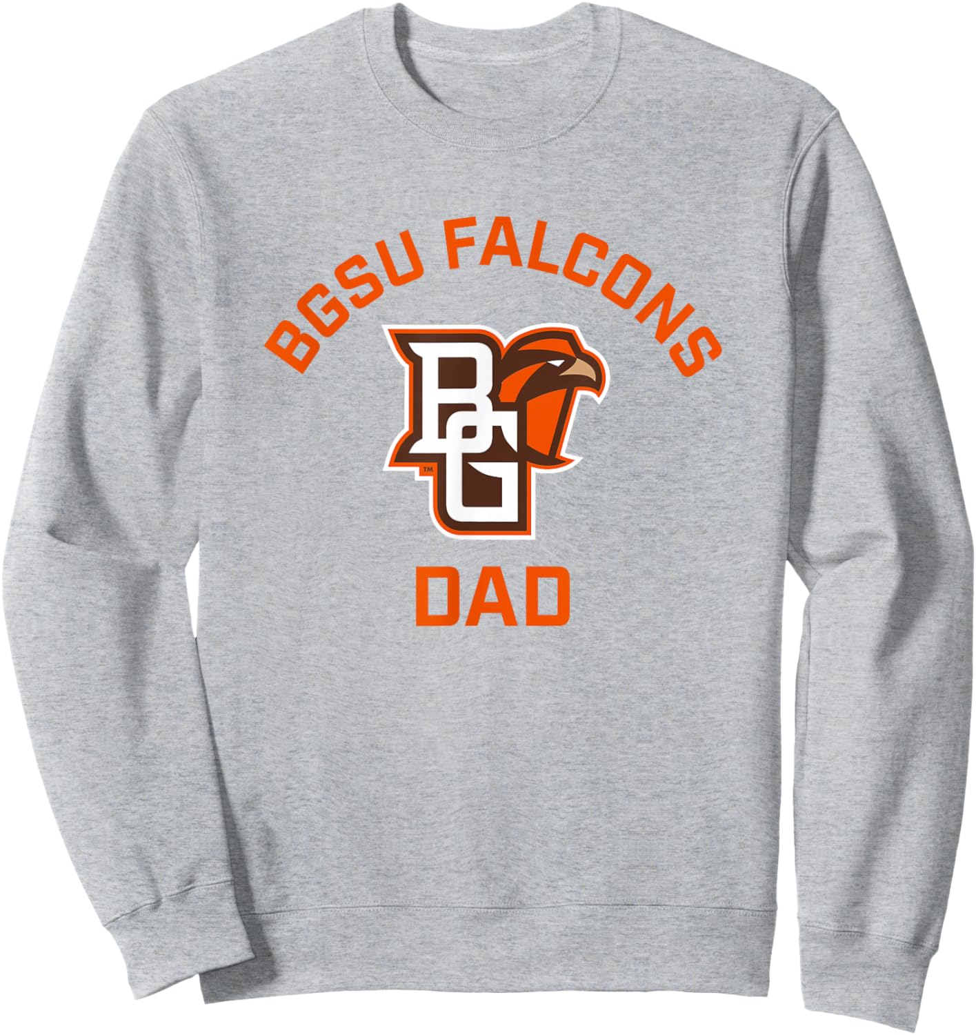Bowling Green BGSU Falcons Arched Dad Sweatshirt - Sweatshirt | Ash