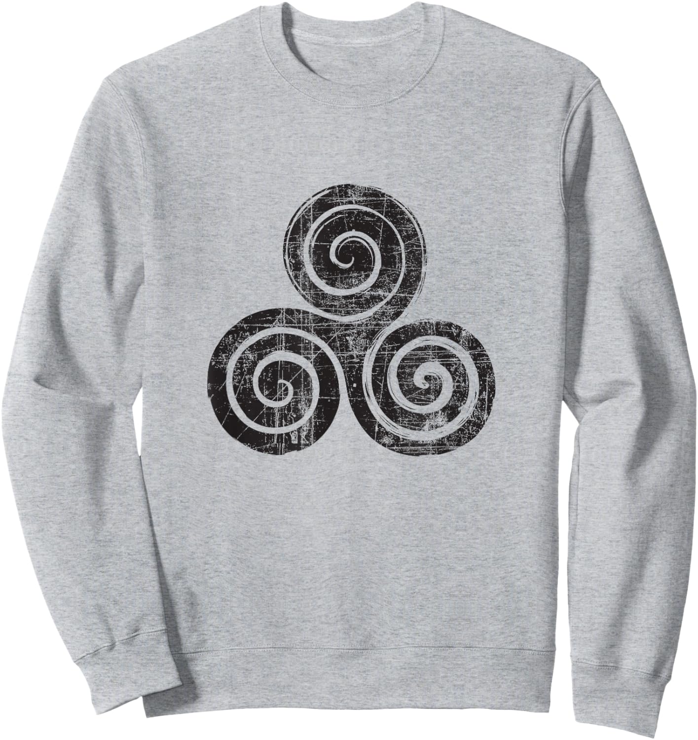 Wiccan Triskele Triple Spiral Triskelion Celtic Knot Sweatshirt - Sweatshirt | Ash