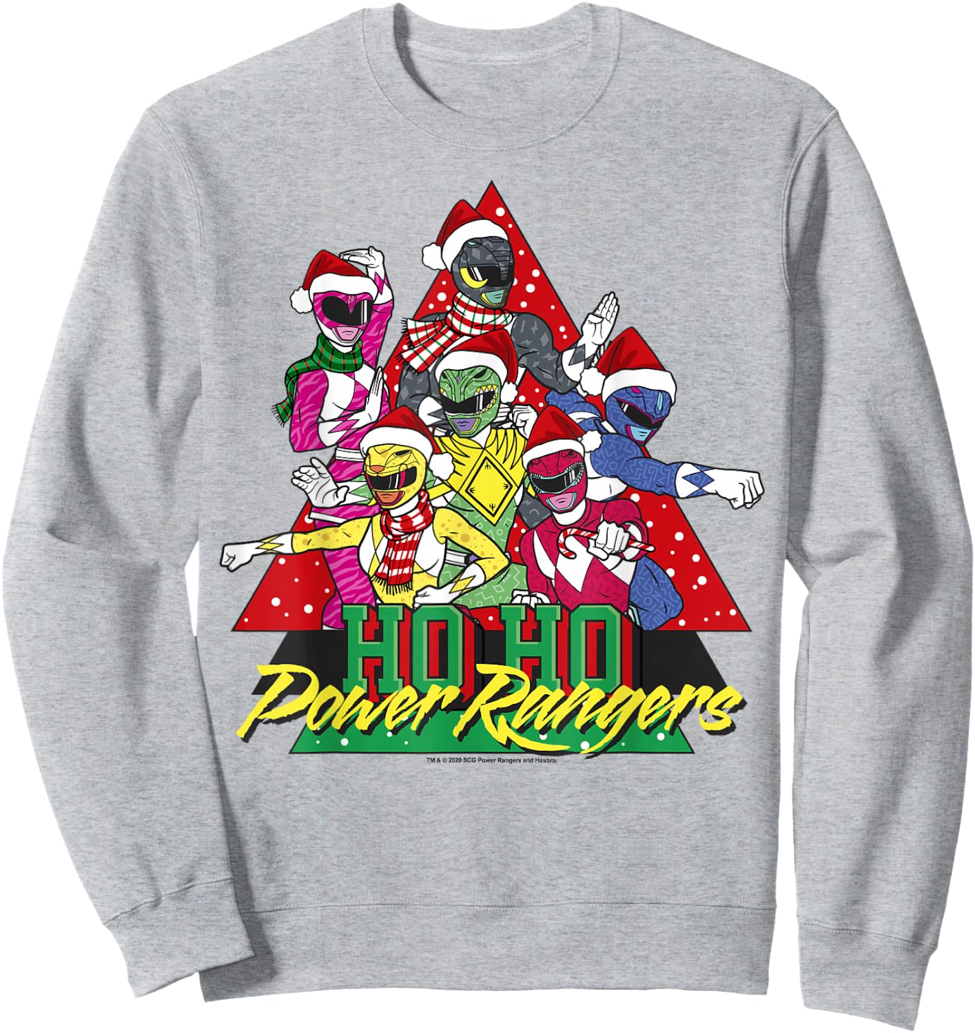 Power Rangers Power Rangers Christmas Ho Ho Sweatshirt - Sweatshirt | Ash