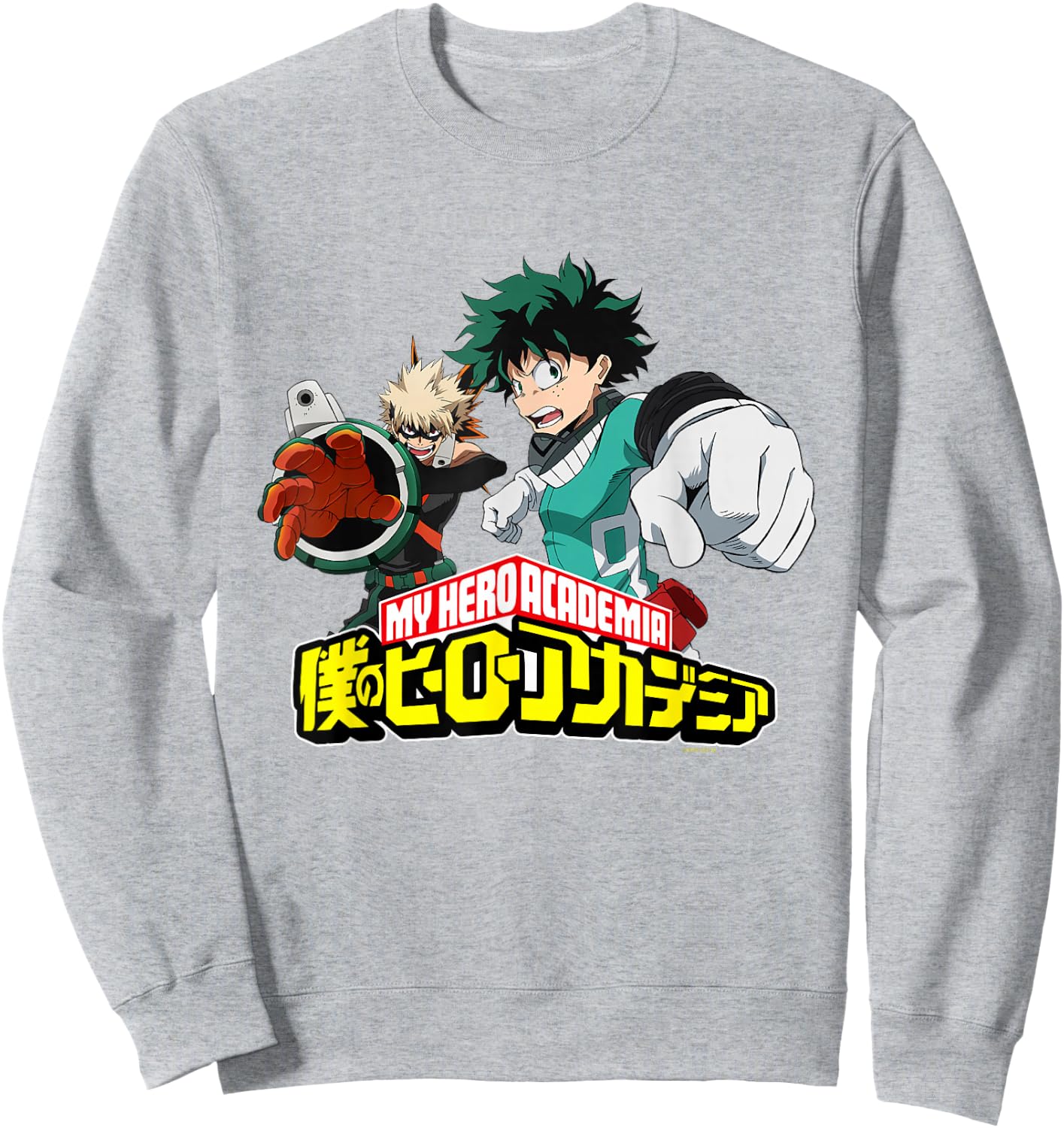 My Hero Academia Bakugo and Midoriya Fight Pose Anime Sweatshirt - Sweatshirt | Ash