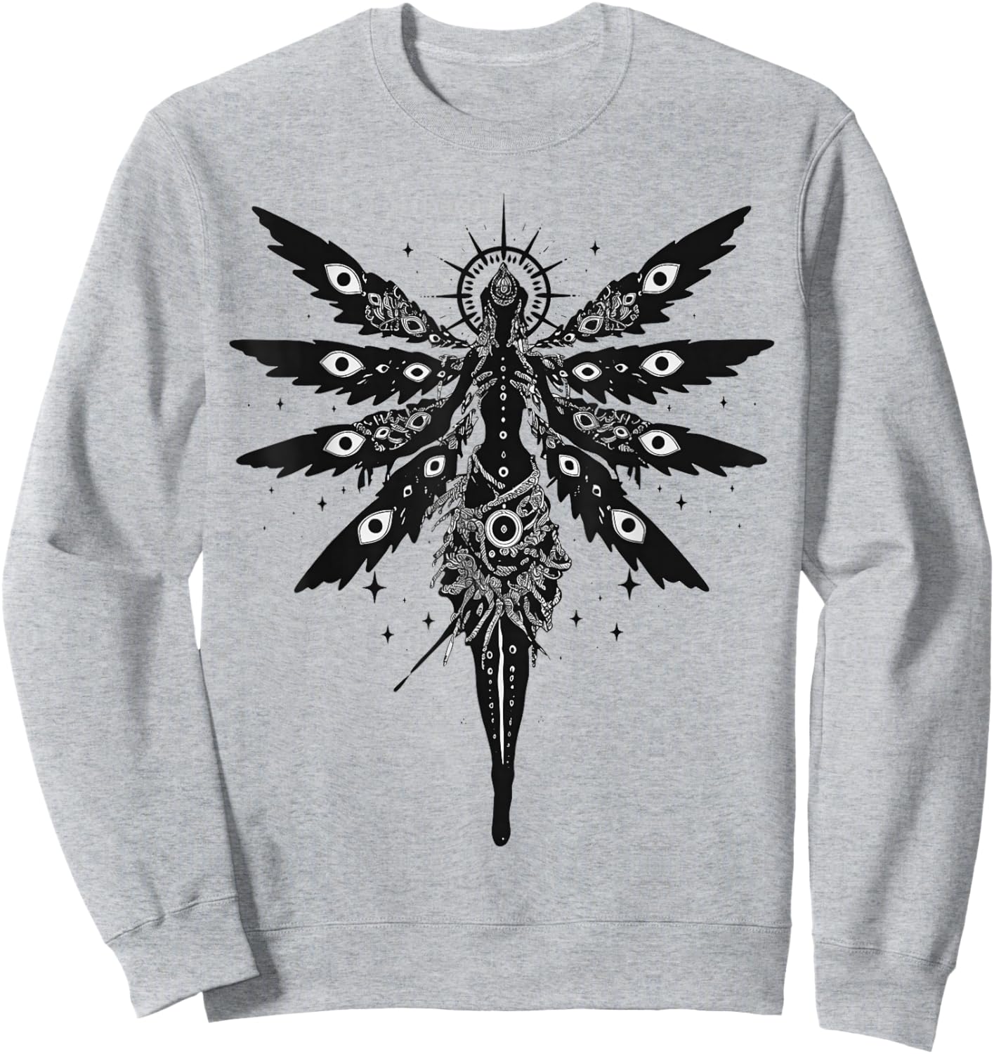 Biblically Accurate Angel Seraphim Gothic Seraph Sweatshirt - Sweatshirt | Ash
