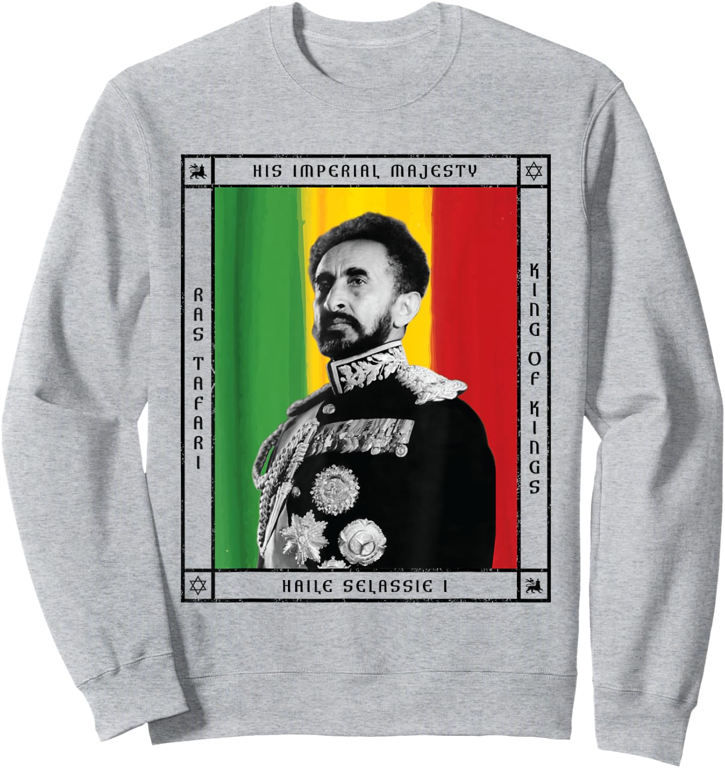 His Imperial Majesty Haile Selassie I Sweatshirt - Sweatshirt | Ash