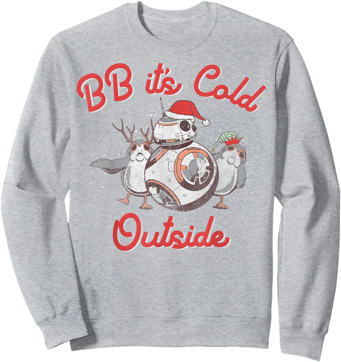 Star Wars Christmas BB It's Cold Outside Sweatshirt - Sweatshirt | Ash