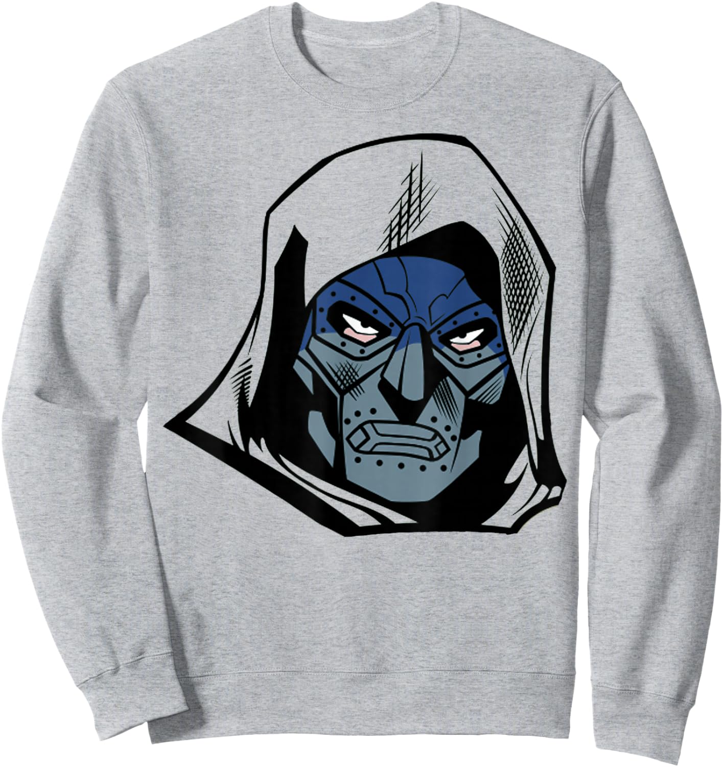 Marvel Fantastic Four Doctor Doom Big Face Sweatshirt - Sweatshirt | Ash
