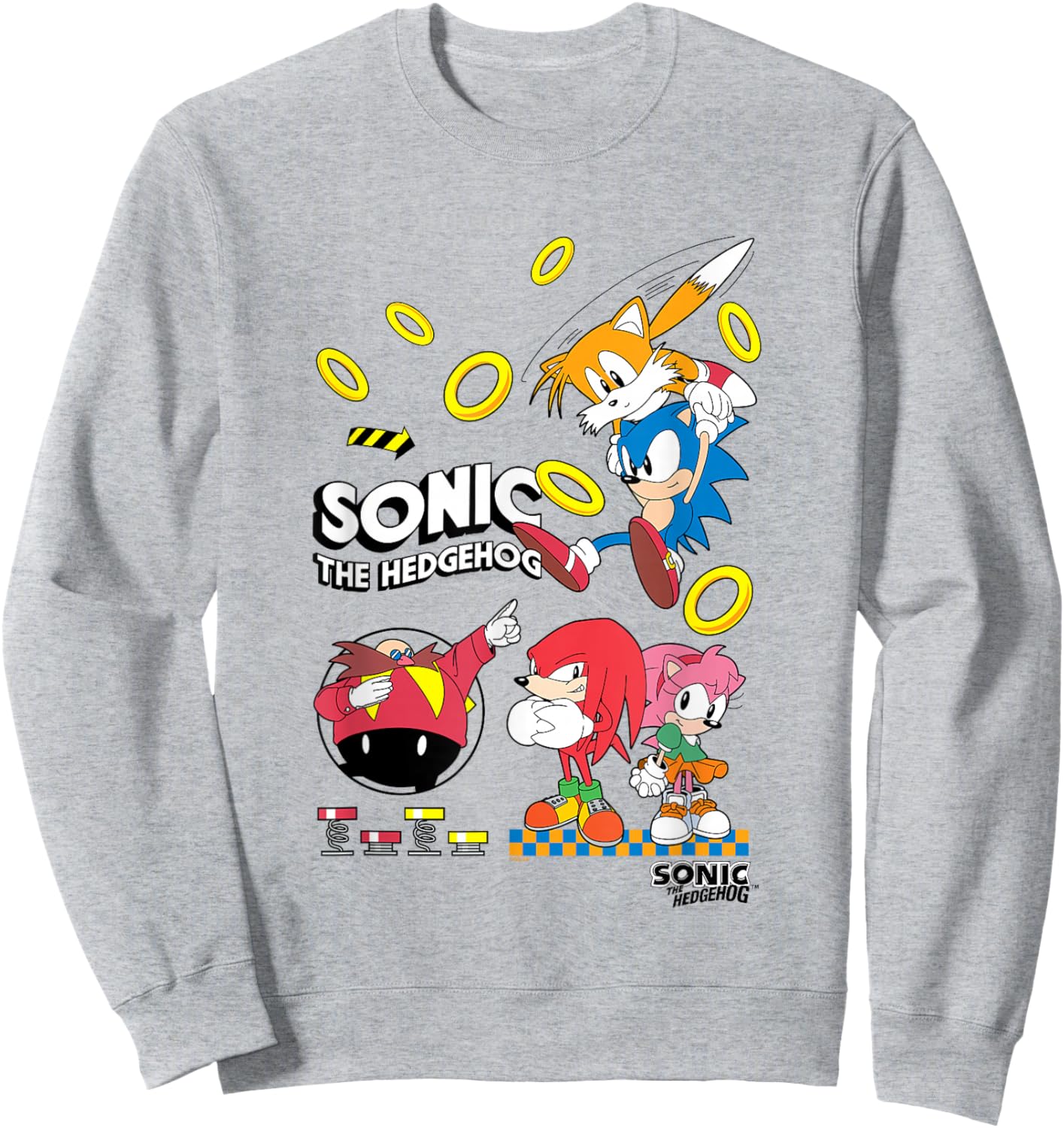 Sonic The Hedgehog Sonic & Friends VS Dr. Eggman Sweatshirt - Sweatshirt | Ash
