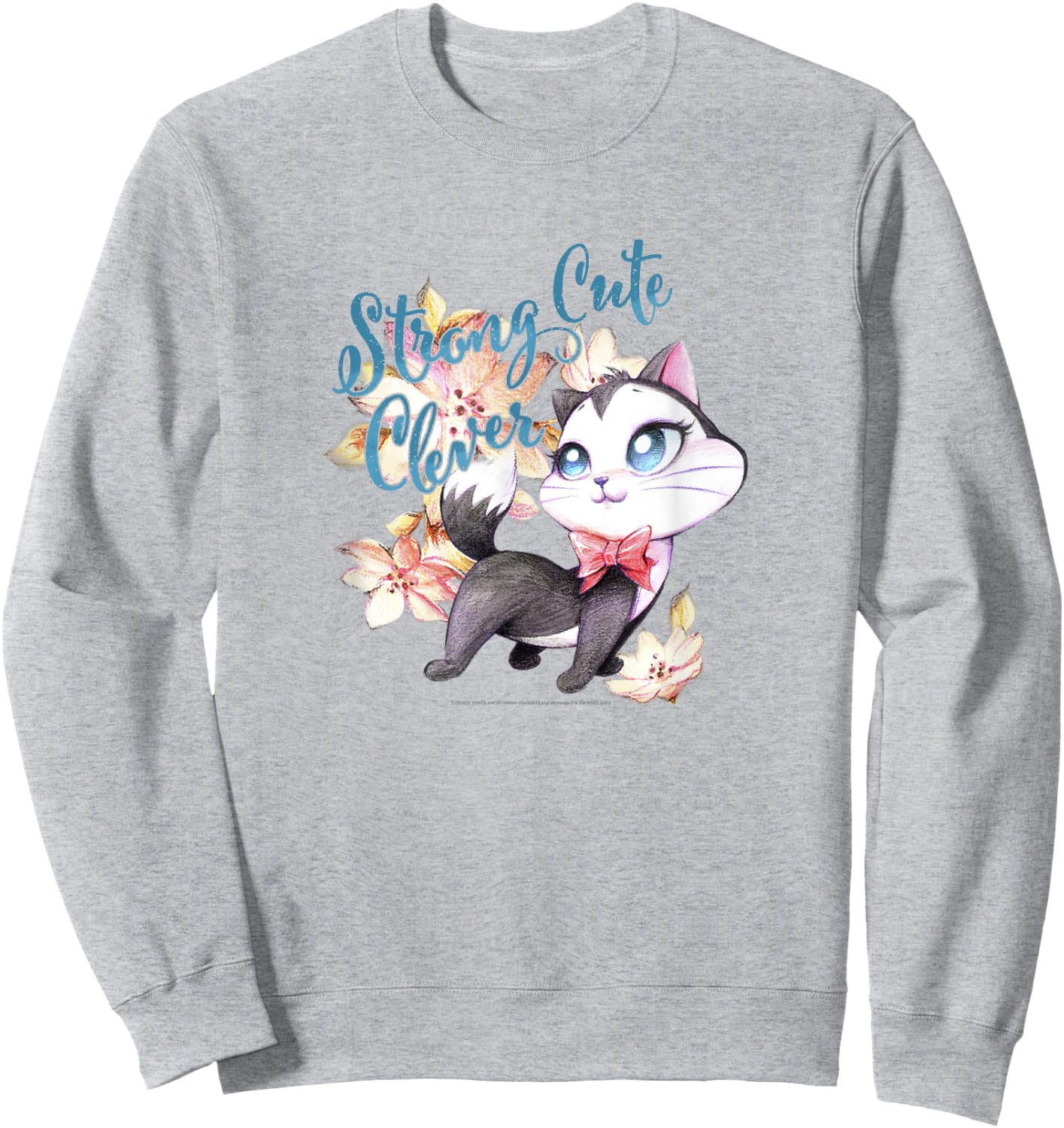 Looney Tunes Pussyfoot Strong Cute Clever Kitty Sweatshirt - Sweatshirt | Ash