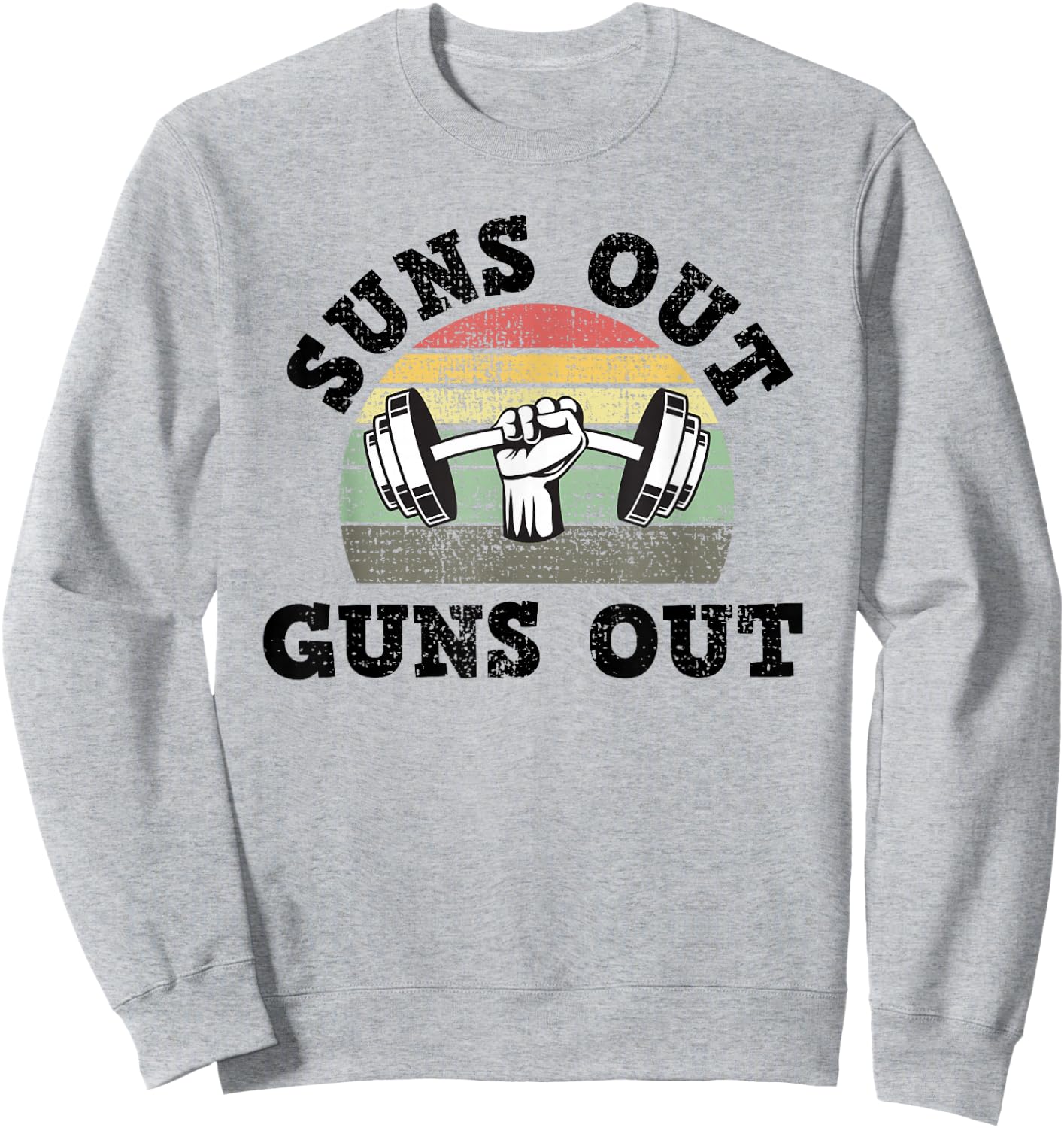 Sun's out Guns out Sweatshirt - Sweatshirt | Ash
