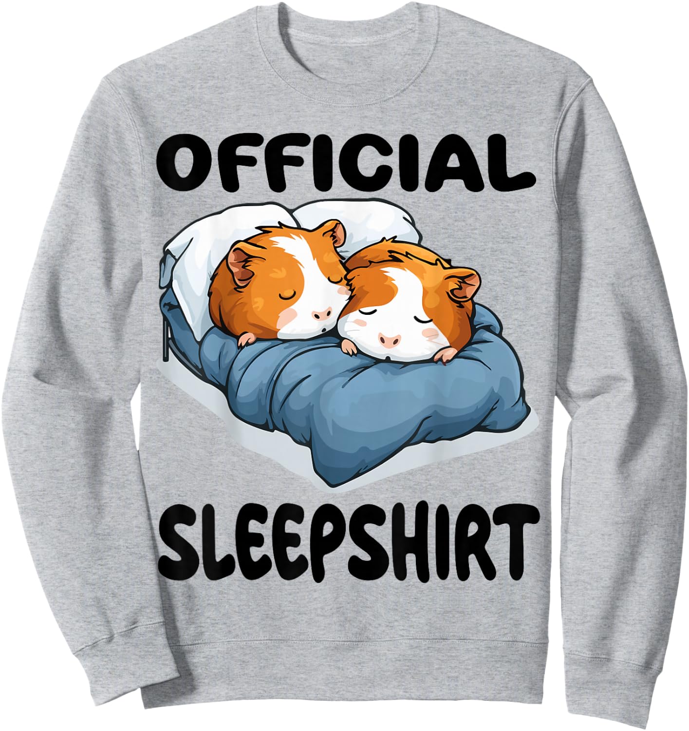 Guinea Pig Official Sleepshirt Pajamas Nightgown Sweatshirt - Sweatshirt | Ash