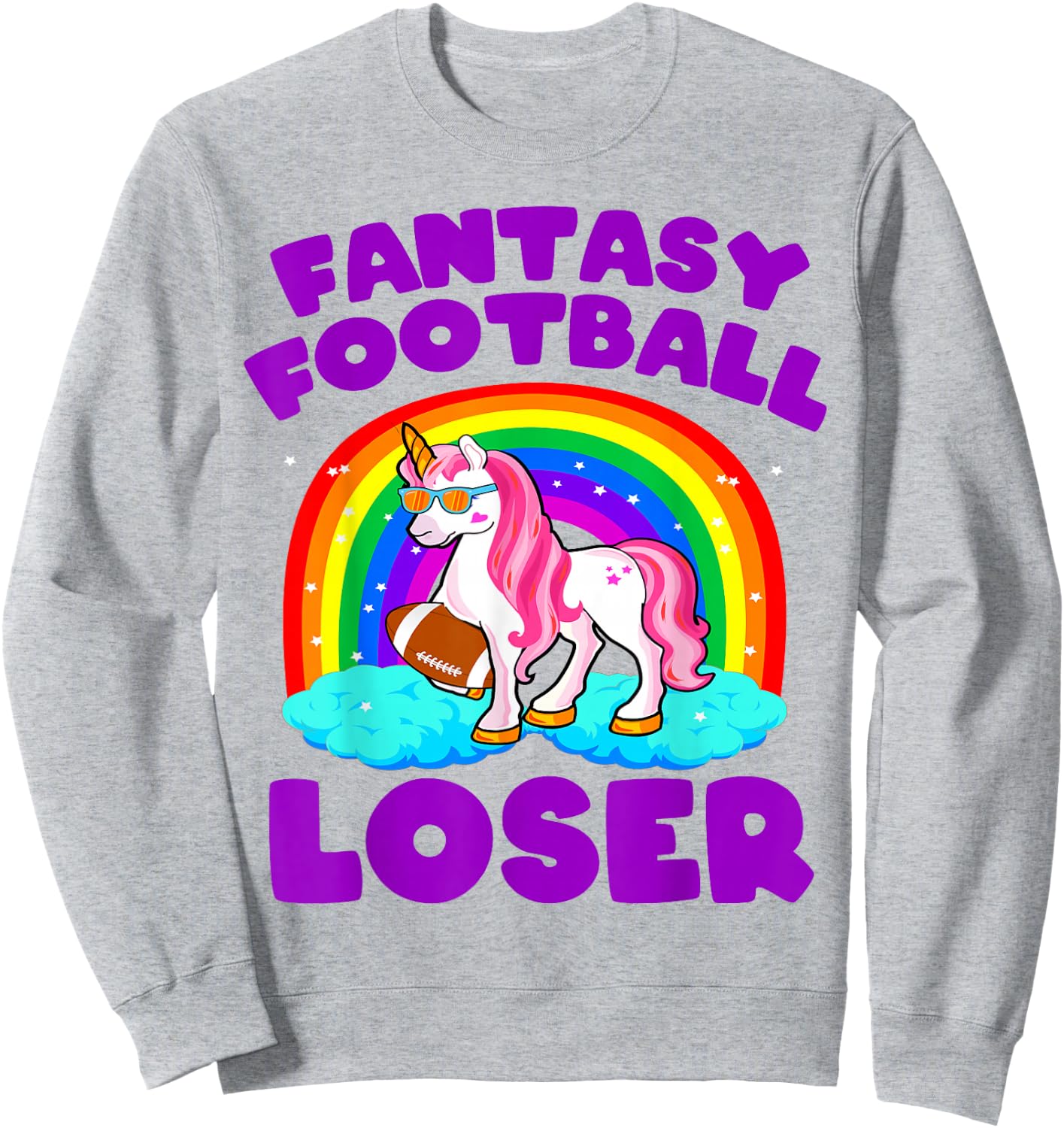 Fantasy Football Loser Shirt Funny Fantasy Football Loser Sweatshirt - Sweatshirt | Ash