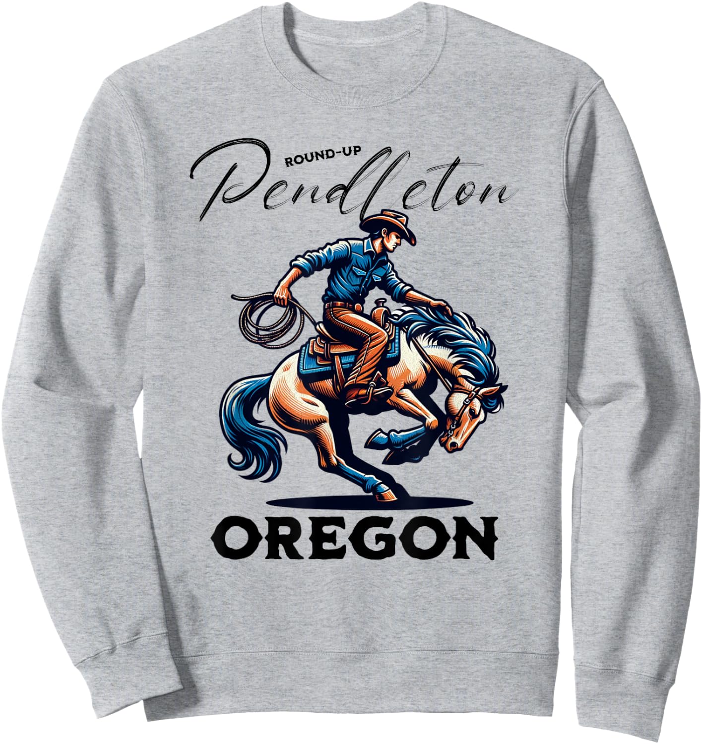 Pendleton Round-Up Oregon Rodeo Days Sweatshirt - Sweatshirt | Ash