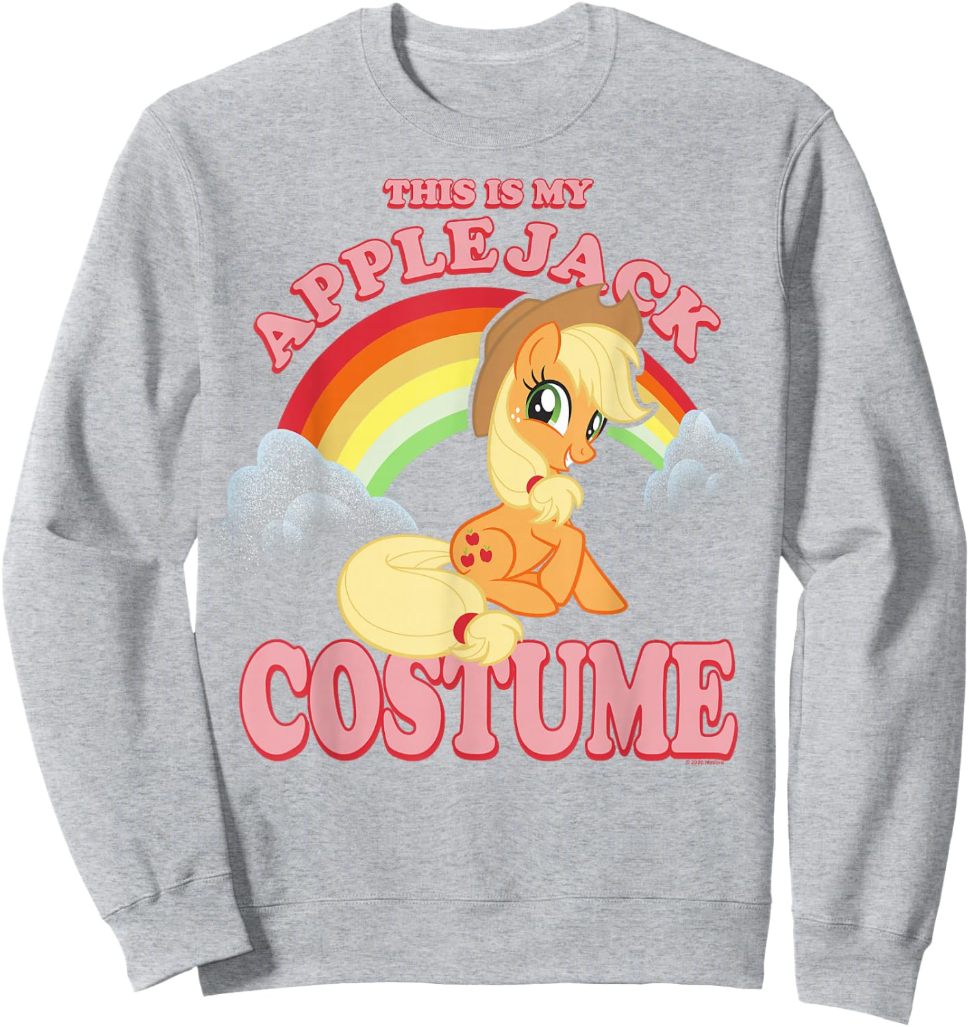 My Little Pony Halloween This Is My Applejack Costume Retro Sweatshirt - Sweatshirt | Ash