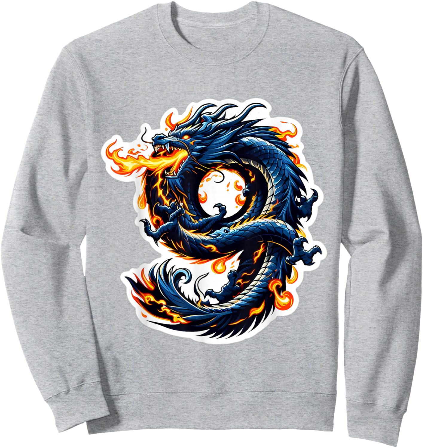 Turning 9 Years Old Dragon Birthday Party 9th Bday Boy, Girl Sweatshirt - Sweatshirt | Ash