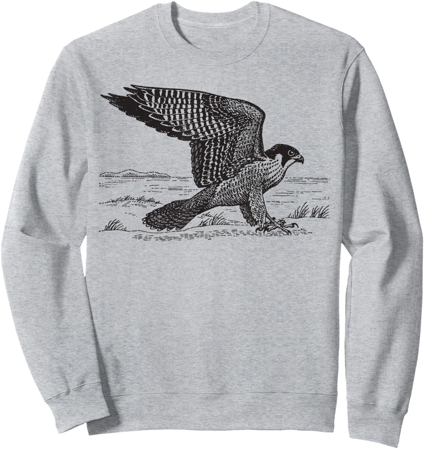 Peregrine Falcon Ornithology Hawk Gift Sweatshirt - Sweatshirt | Ash