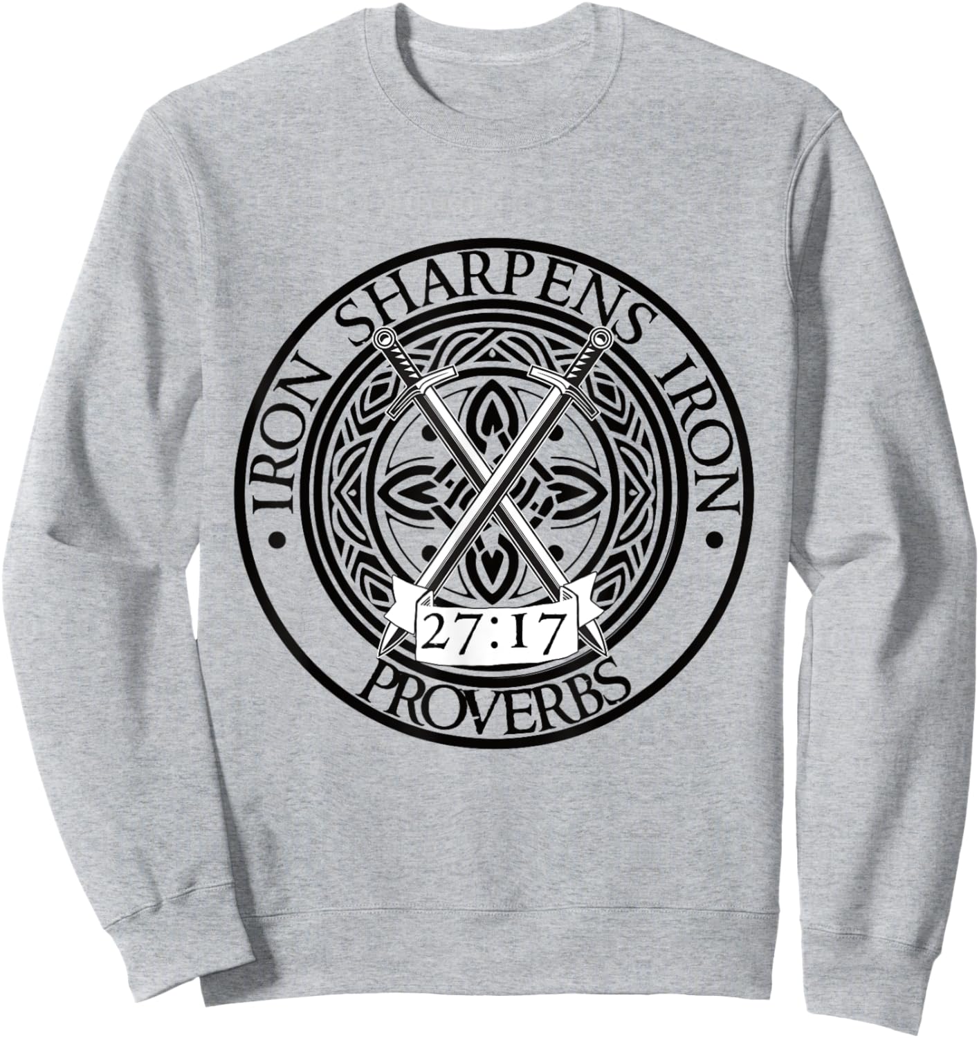 Iron Sharpens Iron Stronger Together Proverbs 27:17 Sweatshirt - Sweatshirt | Ash