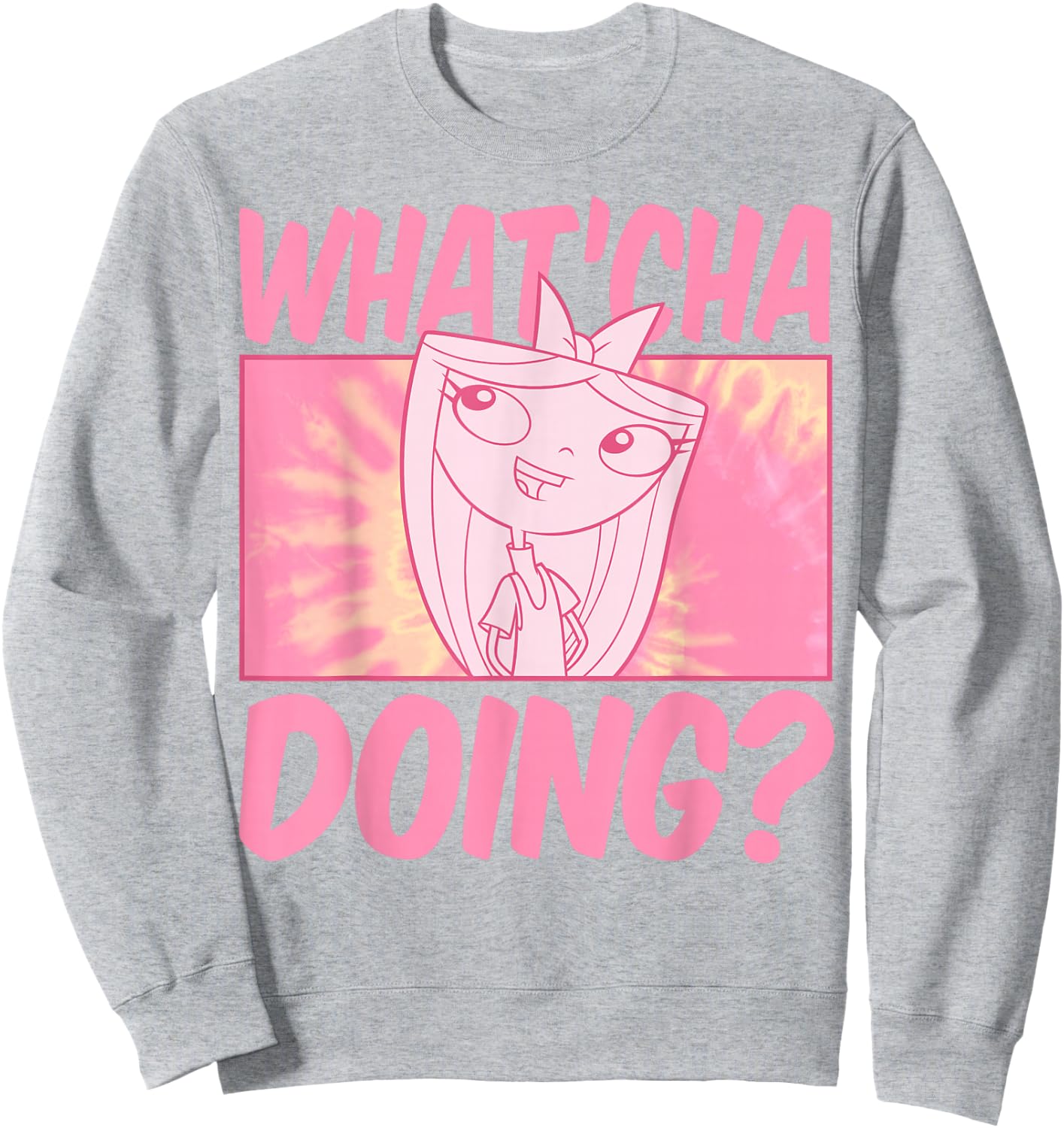 Disney Phineas and Ferb Whatcha Doing Small Sweatshirt - Sweatshirt | Ash