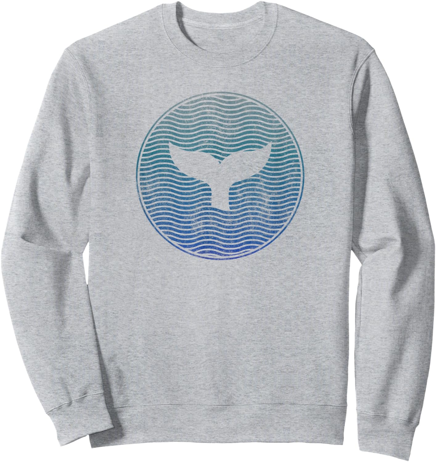 Save The Whales Sea Animal Killer Whale Tail Ocean Orca Wave Sweatshirt - Sweatshirt | Ash