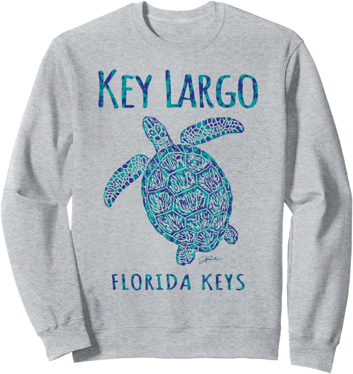 JCombs: Key Largo, FL, Sea Turtle, Beach Men Women Kids Sweatshirt - Sweatshirt | Ash