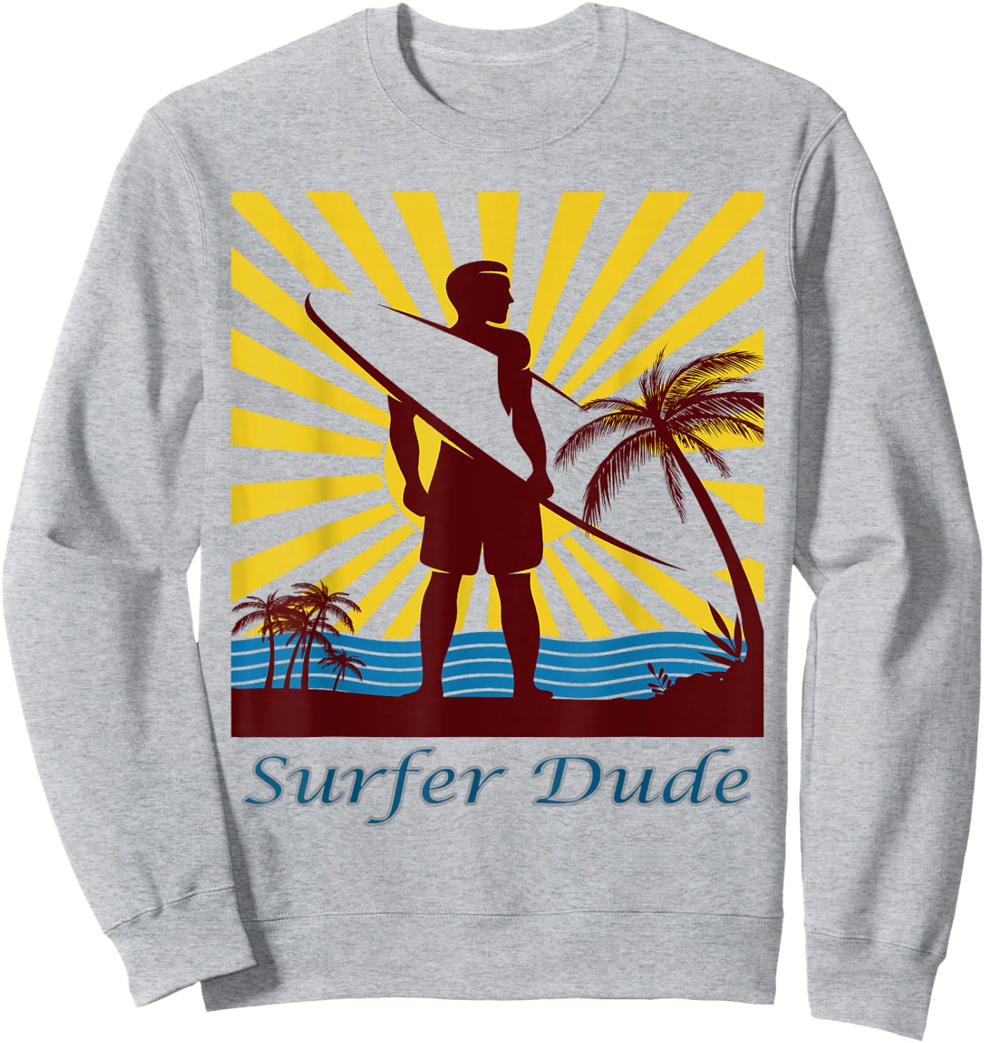 Surfer Dude, Surfing Sweatshirt - Sweatshirt | Ash