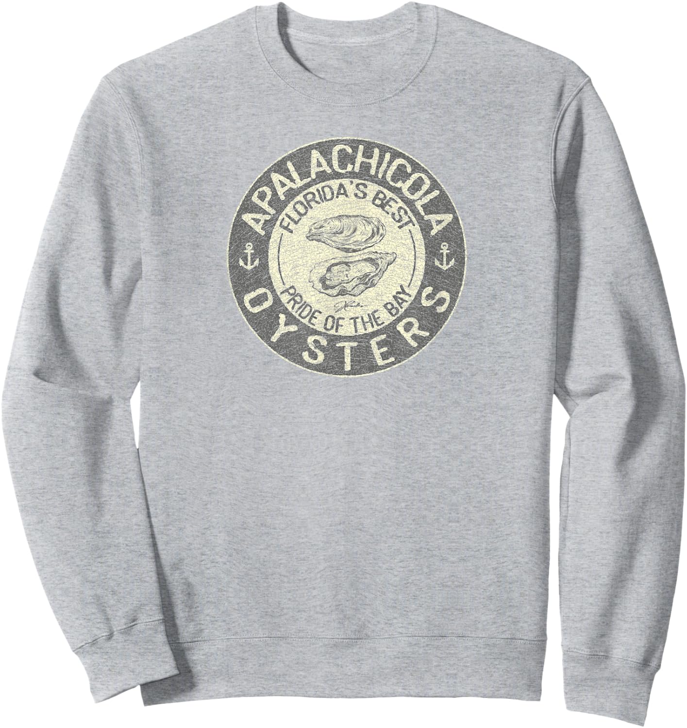 JCombs: Apalachicola Oysters Sweatshirt - Sweatshirt | Ash