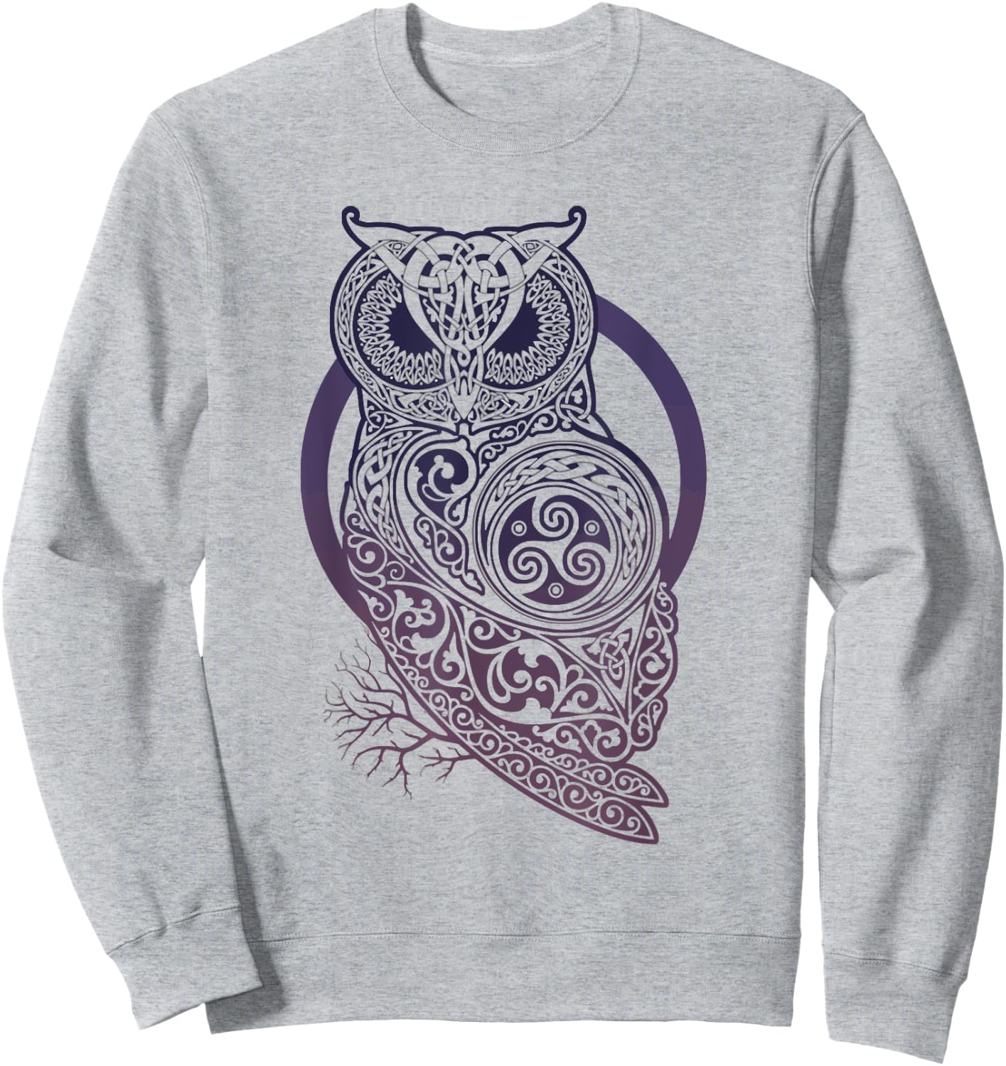 Celtic owl Viking nordic mythology Sweatshirt - Sweatshirt | Ash