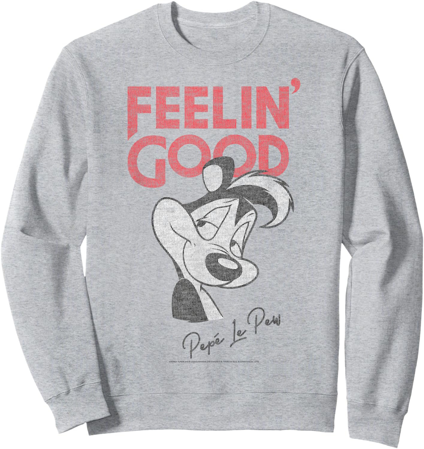 Looney Tunes Pepe Le Pew Feelin' Good Sweatshirt - Sweatshirt | Ash