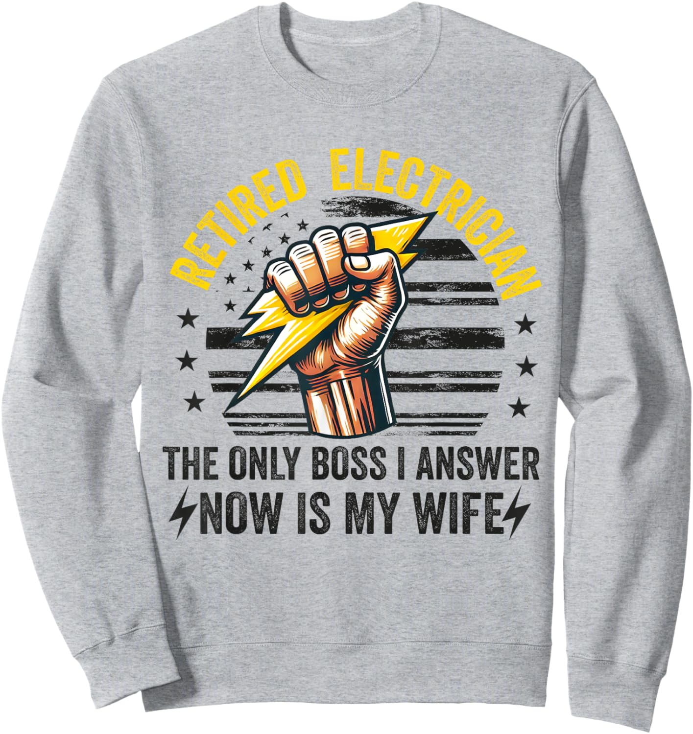 Retired Electrician Retiring Electrical Engineer Retirement Sweatshirt - Sweatshirt | Ash