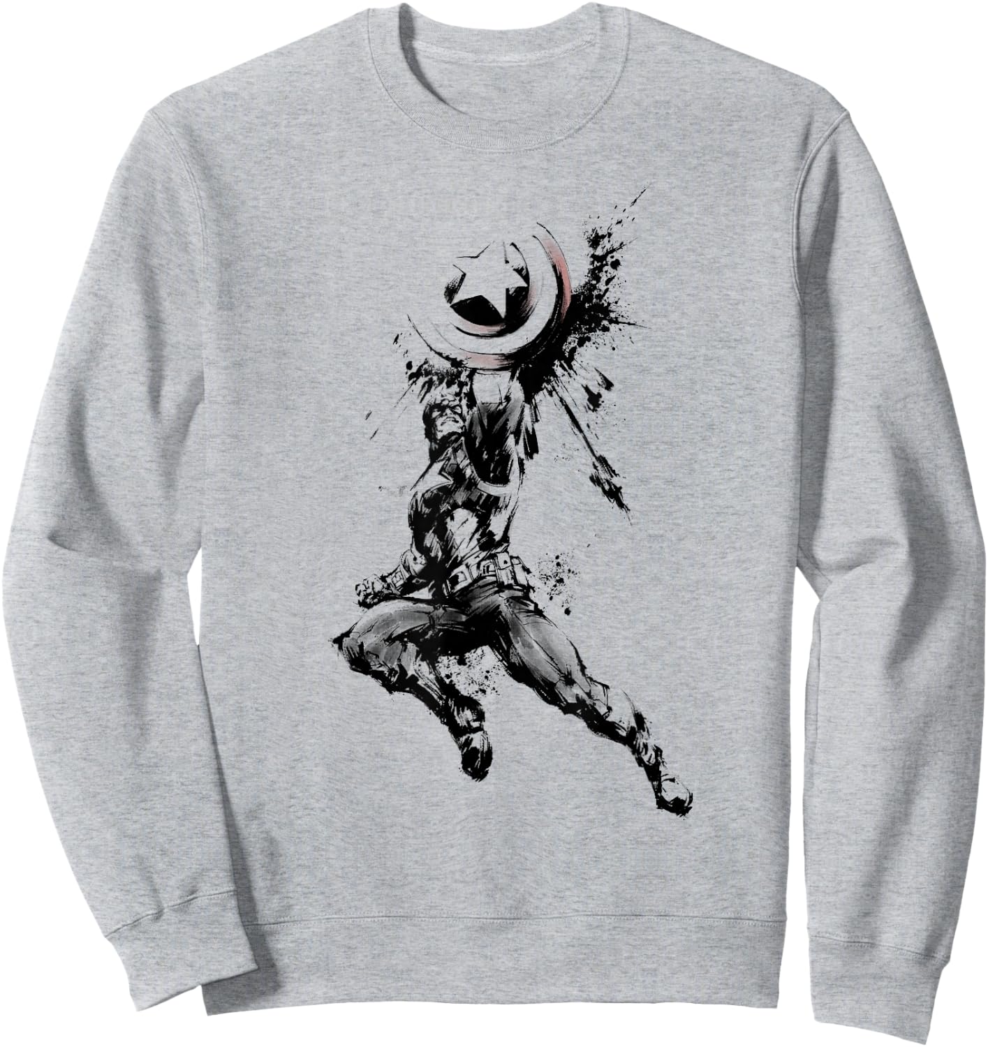 Marvel Captain America Steve Rogers Comic Book Sweatshirt - Sweatshirt | Ash