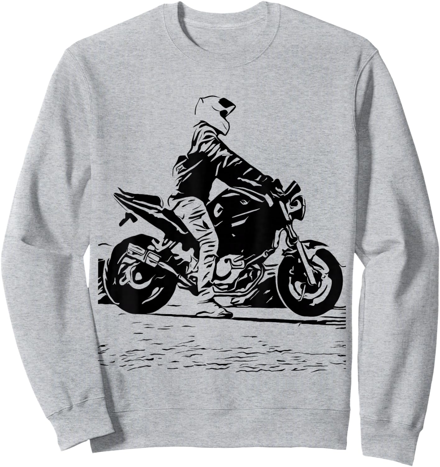 Motorcycle Original Artwork Tattoo Biker SV650 V-Twin Cafe Sweatshirt - Sweatshirt | Ash