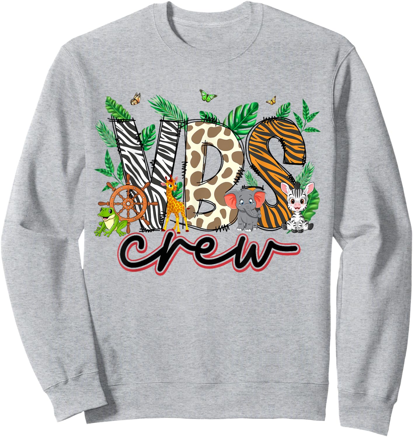 VBS Crew VBS 2024 Vacation Bible School Jungle Adventures Sweatshirt - Sweatshirt | Ash
