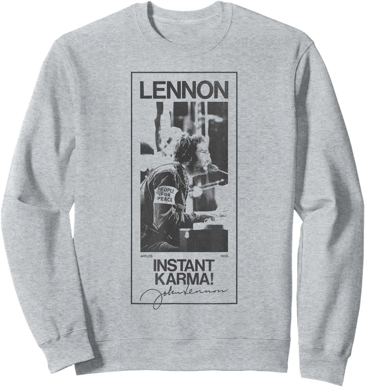 John Lennon - Karma Signature Sweatshirt - Sweatshirt | Ash