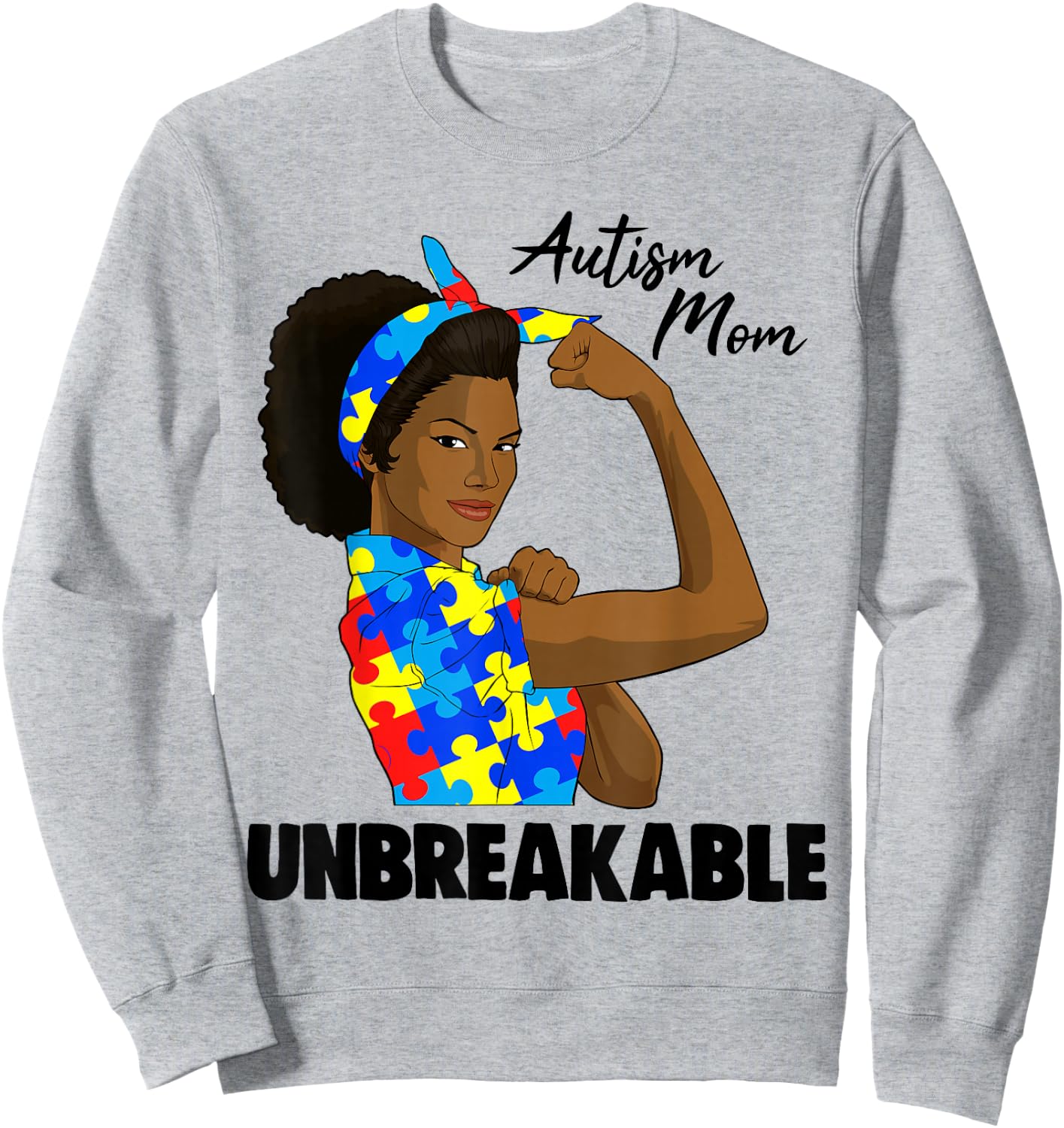 Autism Mom Shirts Women Autism Awareness Mom Sweatshirt - Sweatshirt | Ash