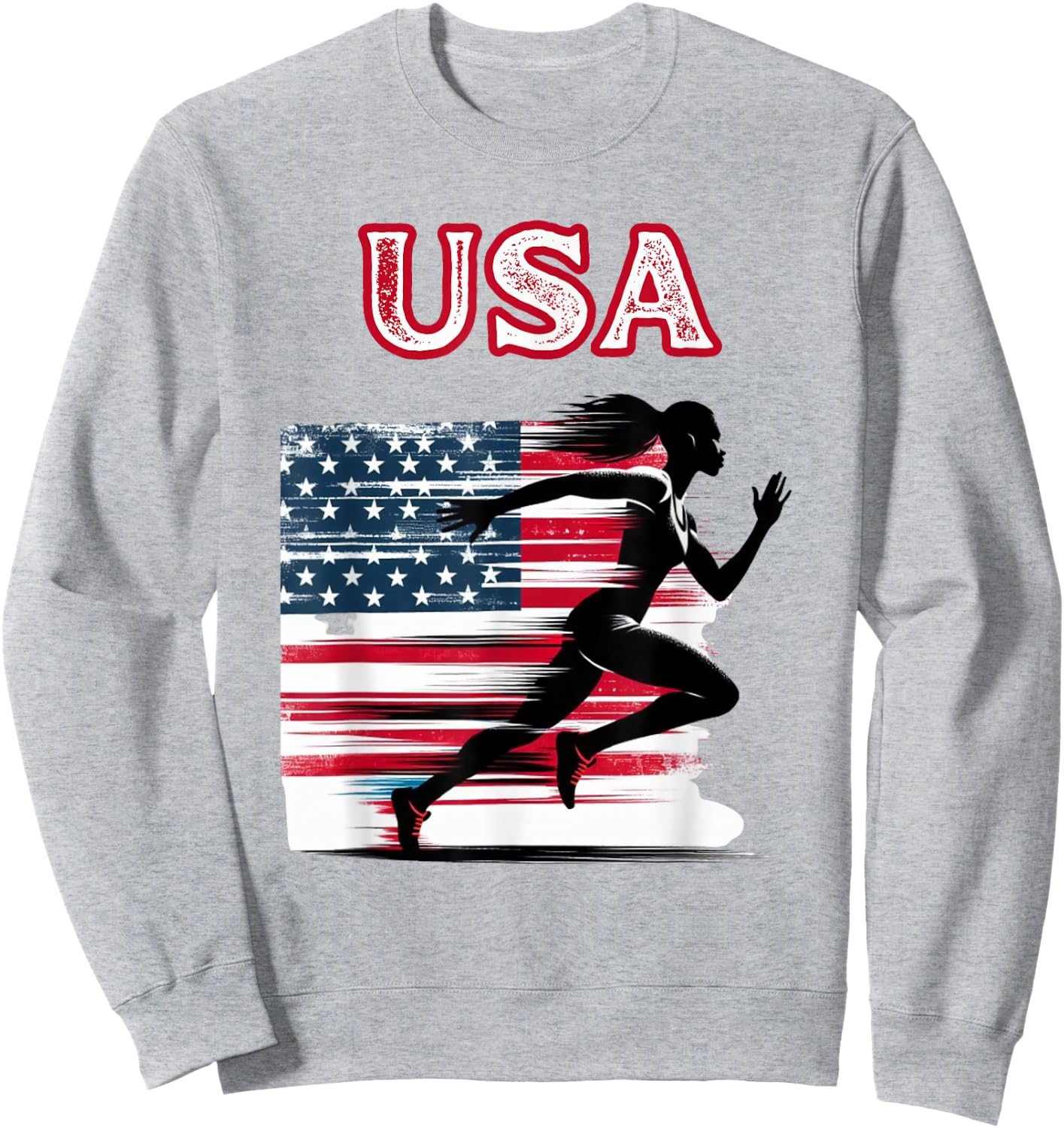 USA Track and Field Women Girls Accessories Apparel Sweatshirt - Sweatshirt | Ash