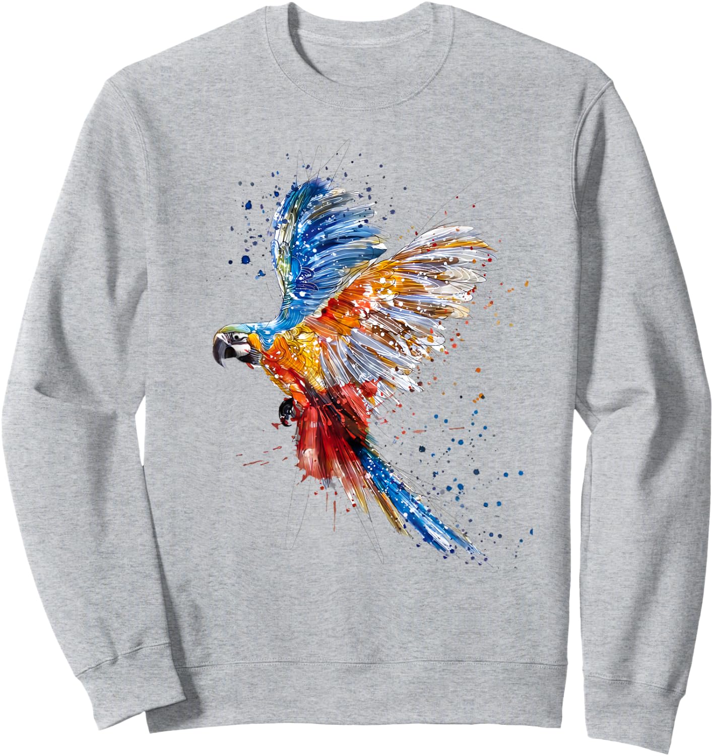 Love parrot Women Shirt parrot Lovers for kids and girls Sweatshirt - Sweatshirt | Ash