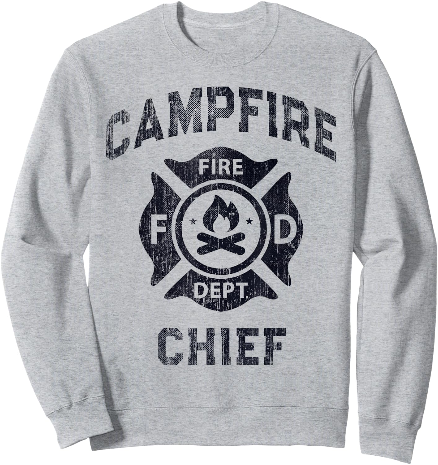 Funny CAMPFIRE CHIEF Summer Camp Staff Director Smores My FD Men Women Girls Kids Sweatshirt - Sweatshirt | Ash