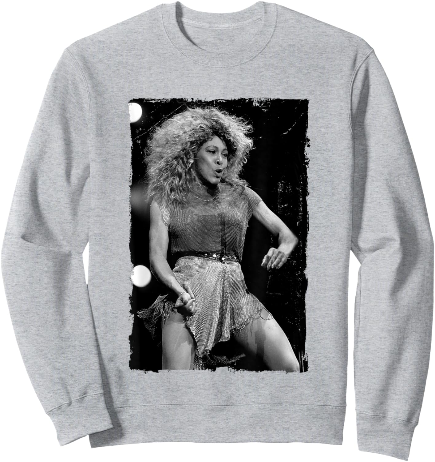 Tina Turner Live On Stage Distress Edge by Stephen Wright Sweatshirt - Sweatshirt | Ash