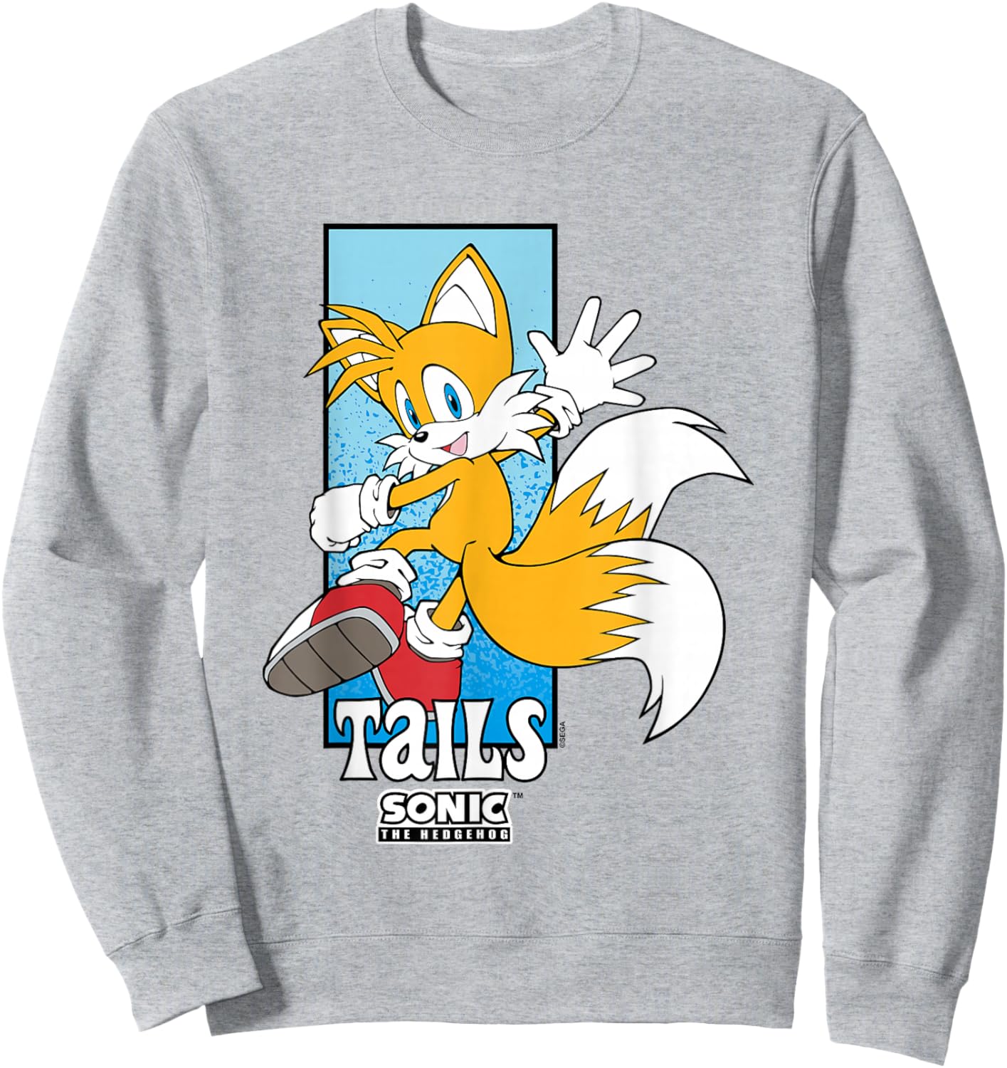Sonic The Hedgehog Tails Spotlight Panel Portrait Sweatshirt - Sweatshirt | Ash