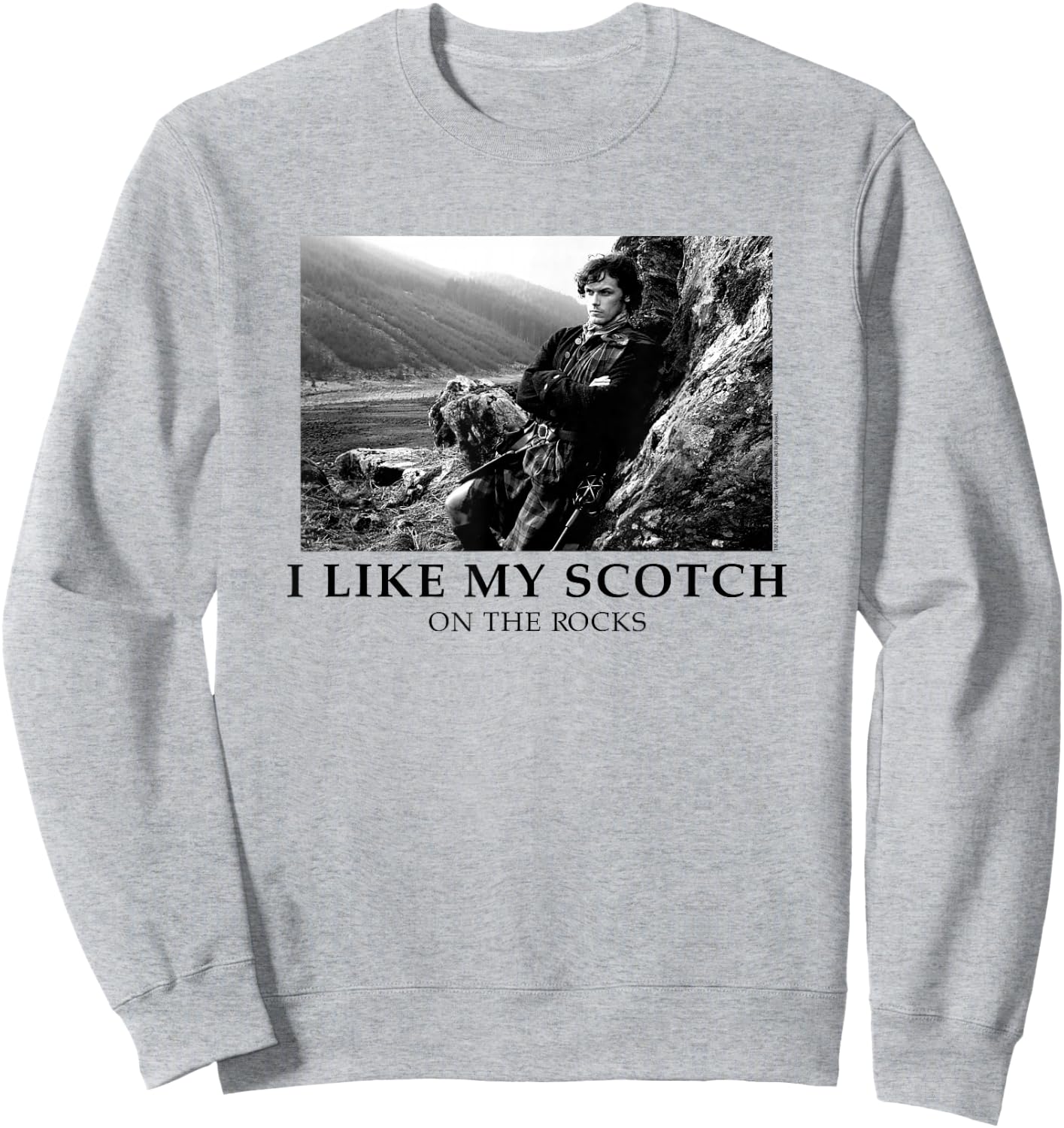 Outlander I Like My Scotch on the Rocks Sweatshirt - Sweatshirt | Ash