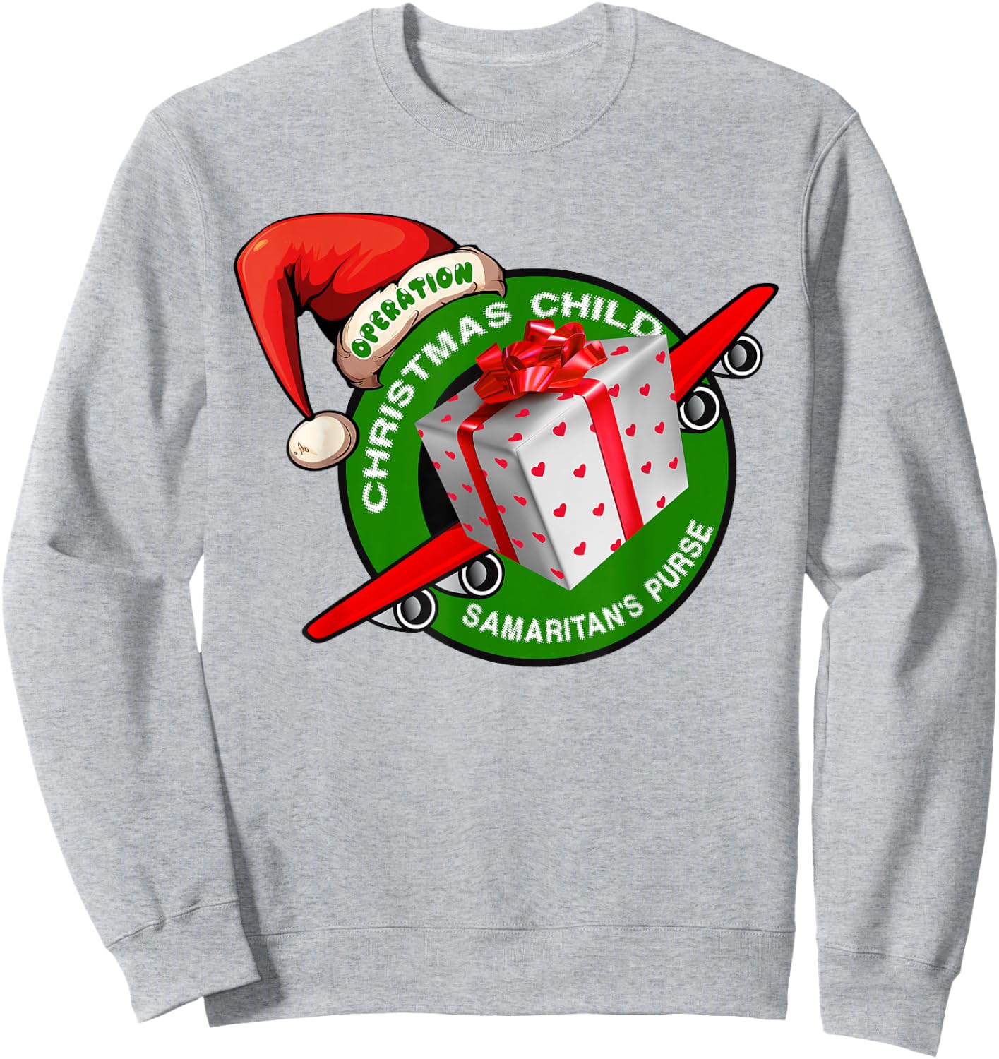 Samaritan's Purse Operation Christmas Child Funny Xmas Sweatshirt - Sweatshirt | Ash