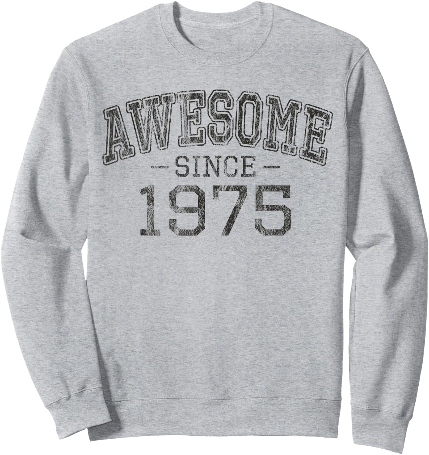 Awesome Since 1975 Vintage Style Born in 1975 Birthday Gift Sweatshirt - Sweatshirt | Ash