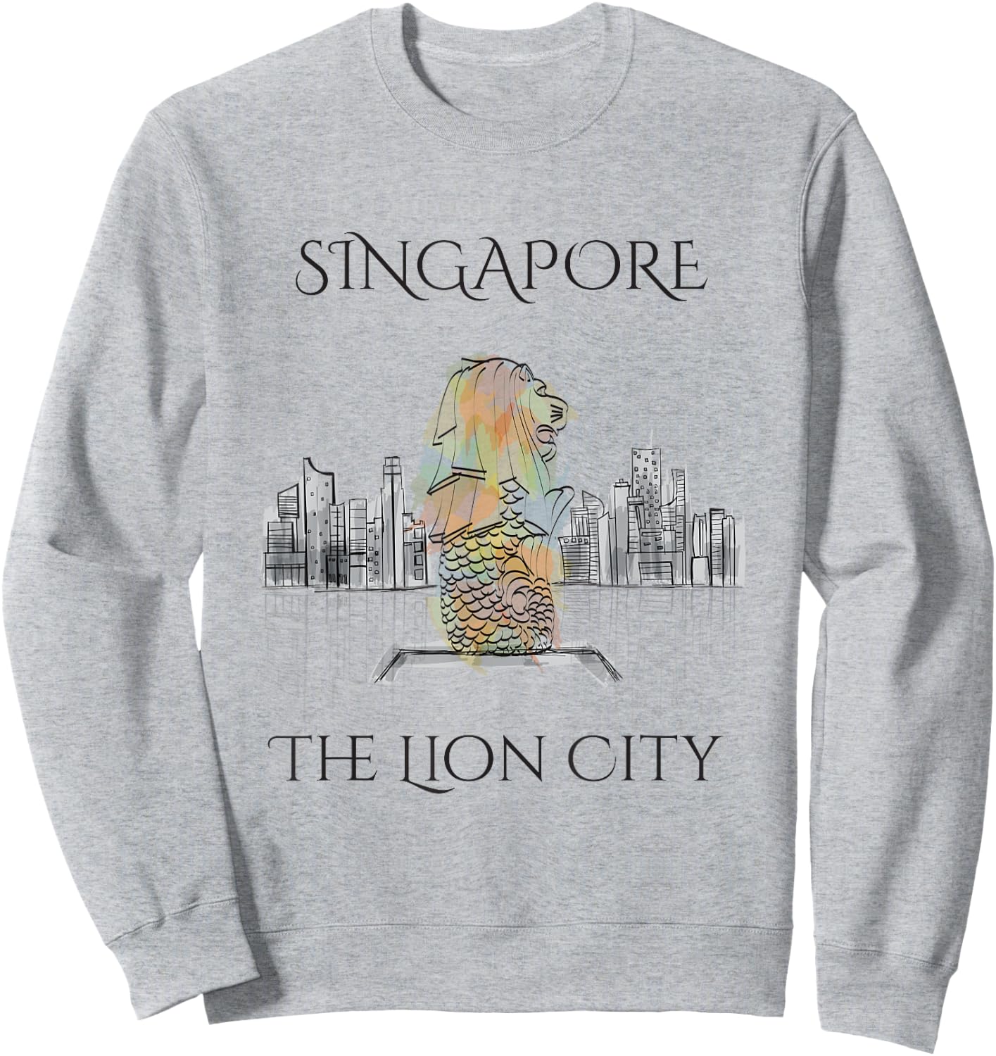 Singapore, The Lion City Singaporean Gift Sweatshirt - Sweatshirt | Ash