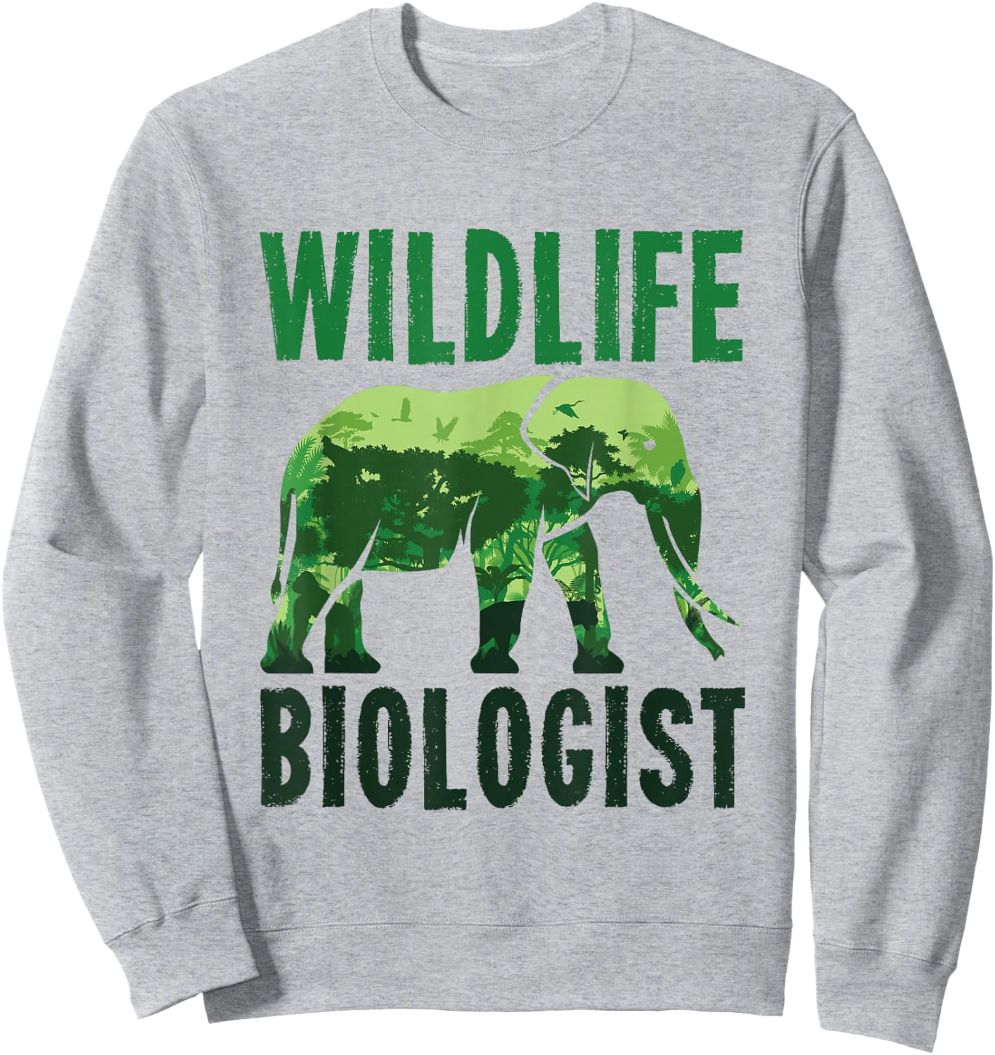 Wildlife Biologist Wild Animal Biology Zoologist Zoology Sweatshirt - Sweatshirt | Ash